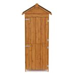 Gerätehaus aus Holz 79 x 49 x 190 cm Frontalansicht