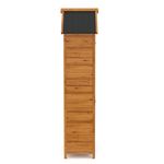 Gerätehaus aus Holz 79 x 49 x 190 cm Seitenansicht