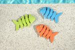Tauchfische Squiggle Wiggle 3er Set am Beckenrand