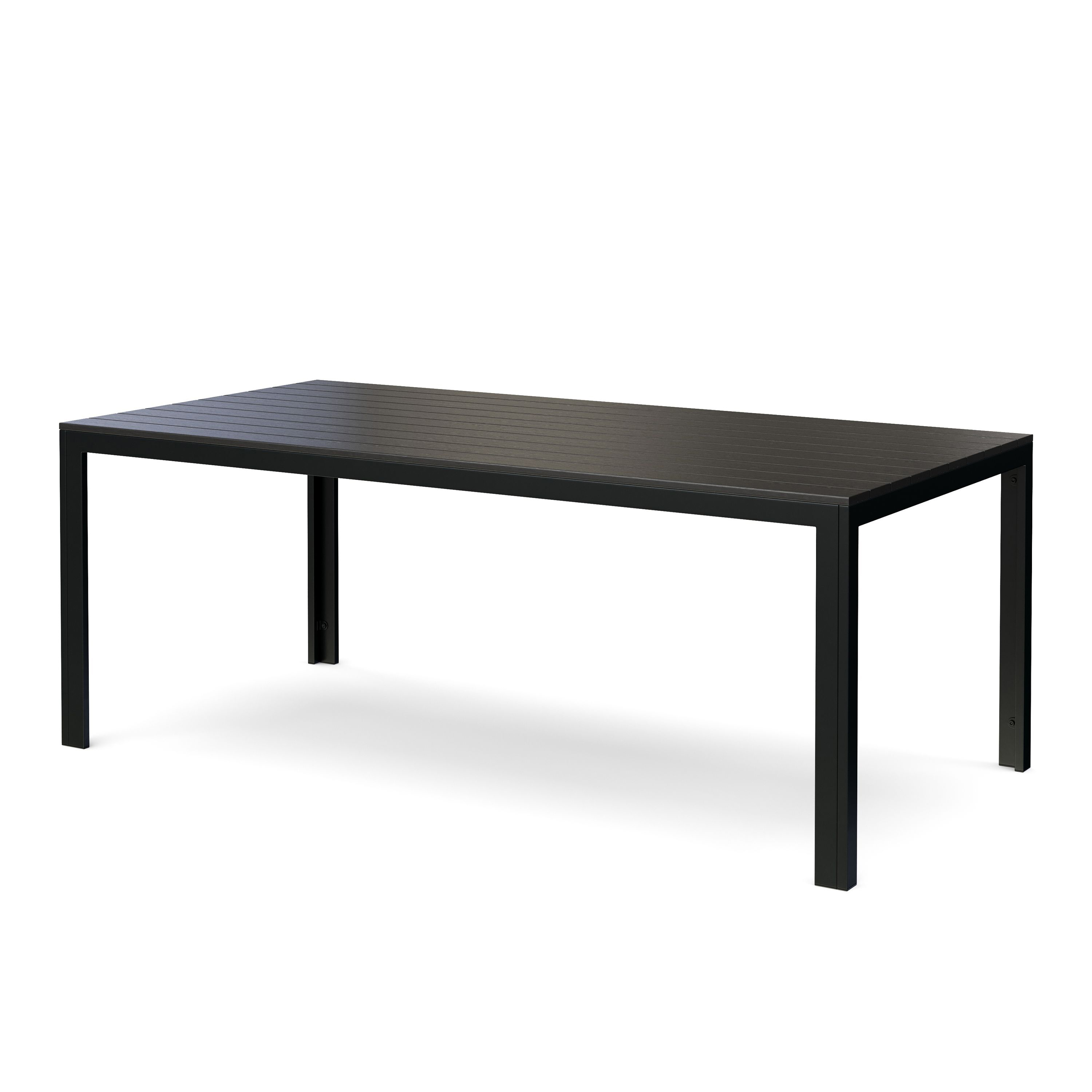 Gartentisch KAVO 200 x 100 cm schwarz