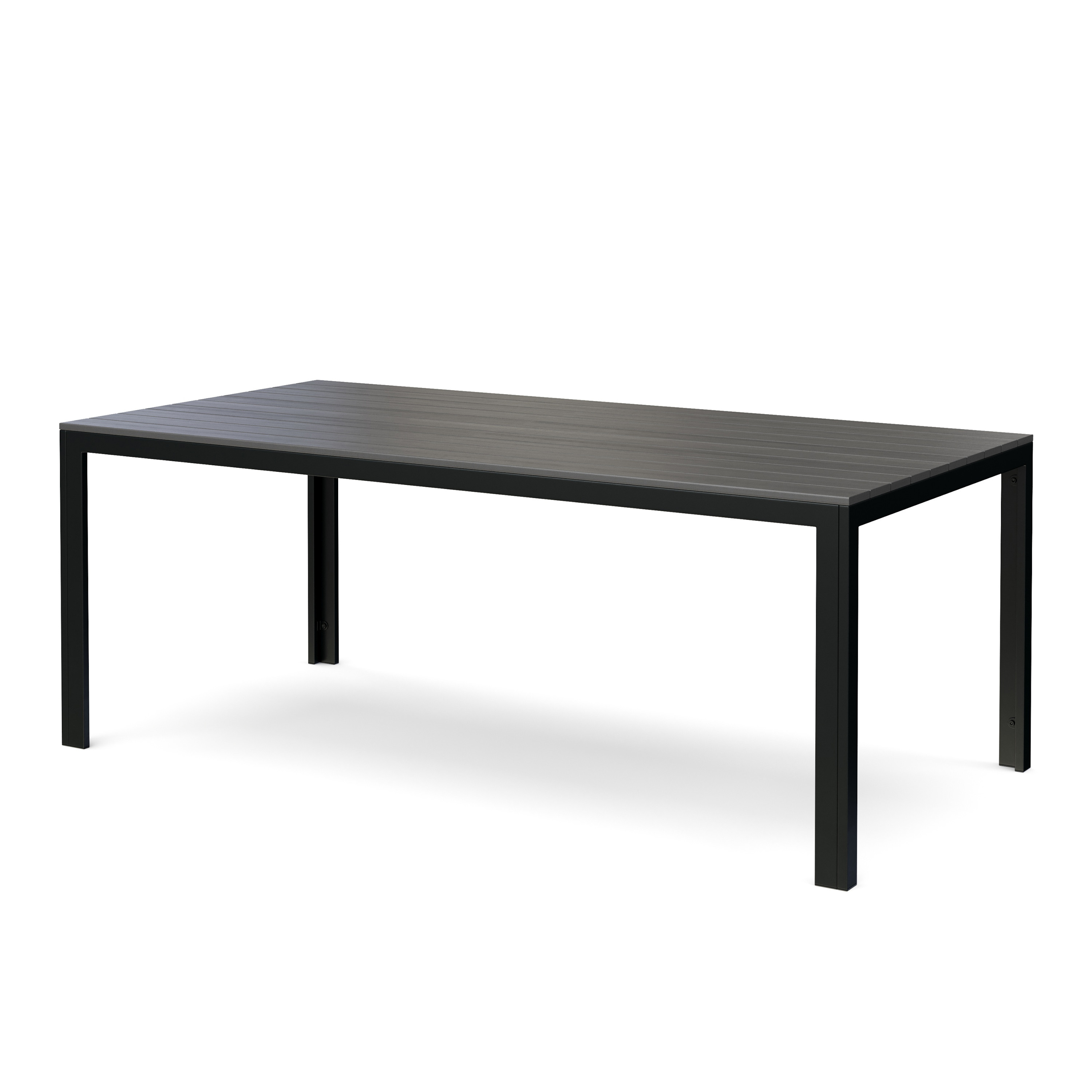 Gartentisch KAVO 200 x 100 cm anthrazit/schwarz