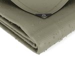 Abdeckplane PVC 450g/m2 olive 1.5 x 6 m wasserabweisend