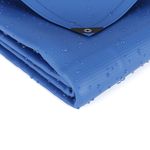 Abdeckplane PVC 450g/m2 blau 3 x 4 m wasserabweisend
