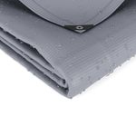 Abdeckplane PVC 450g/m2 grau 1.5 x 6 m wasserabweisend