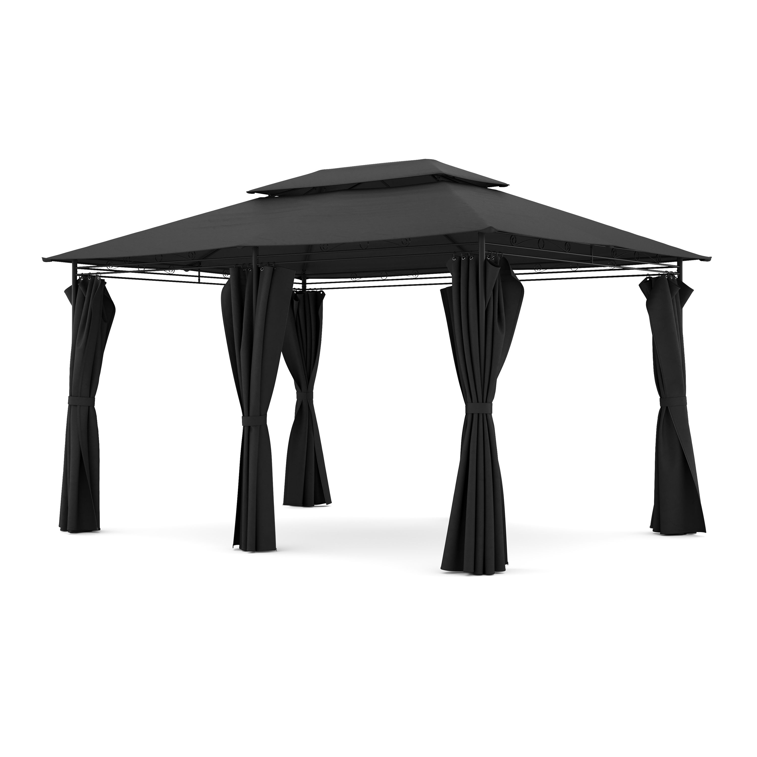 Gartenpavillon AMALIE 4 x 3 m anthrazit