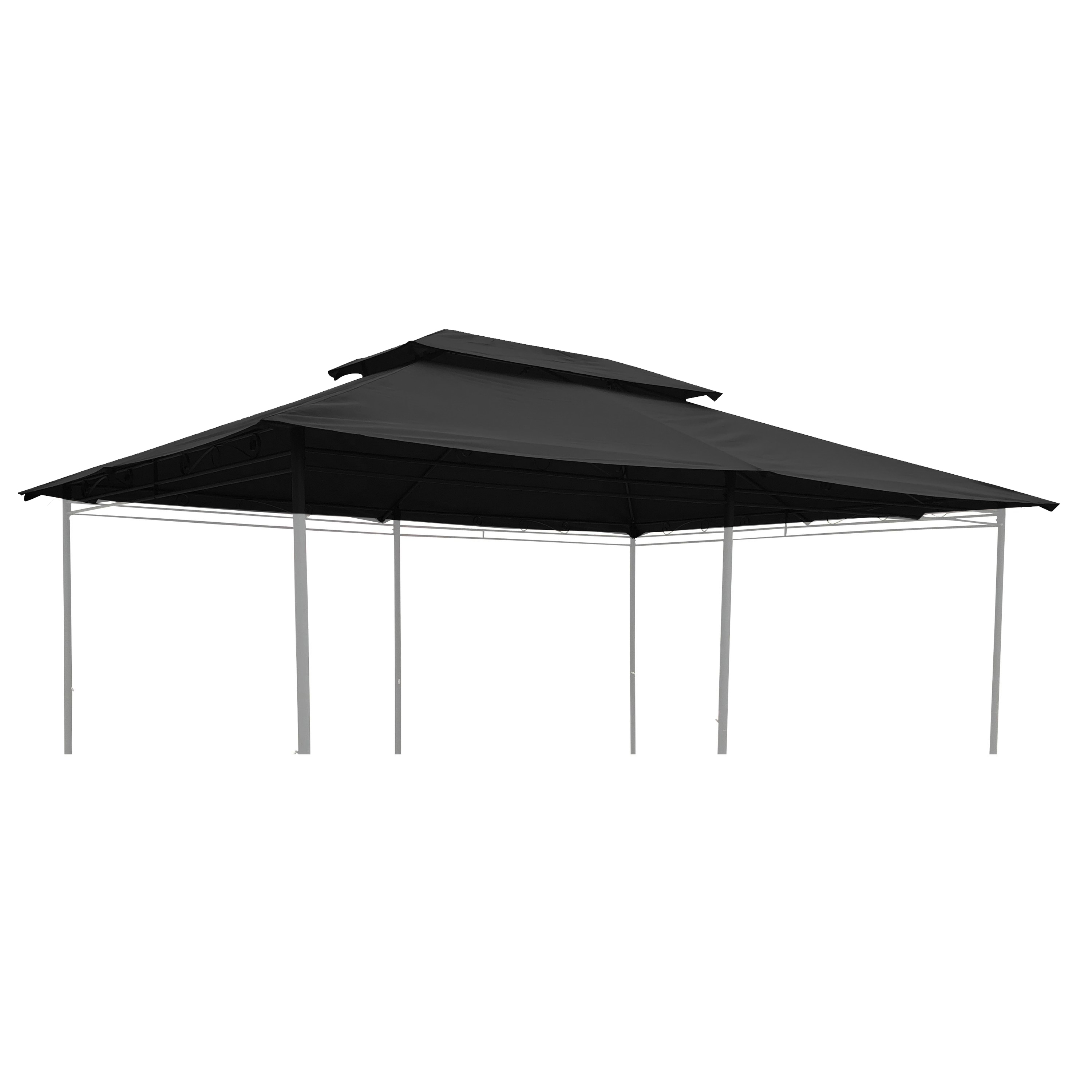 Dach Gartenpavillon AMALIE 4 x 3 m anthrazit