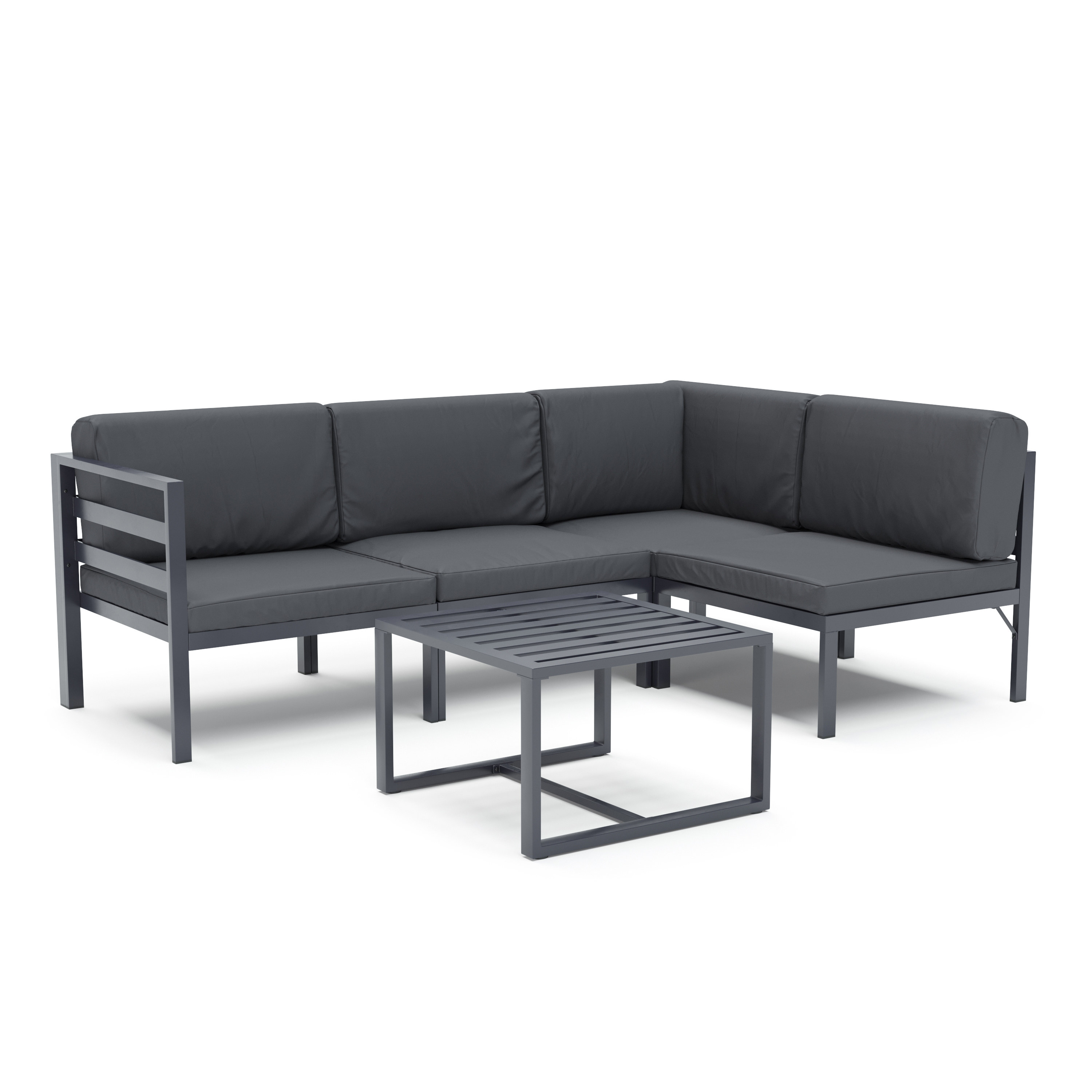 Lounge SAMBIA 5-teilig anthrazit
