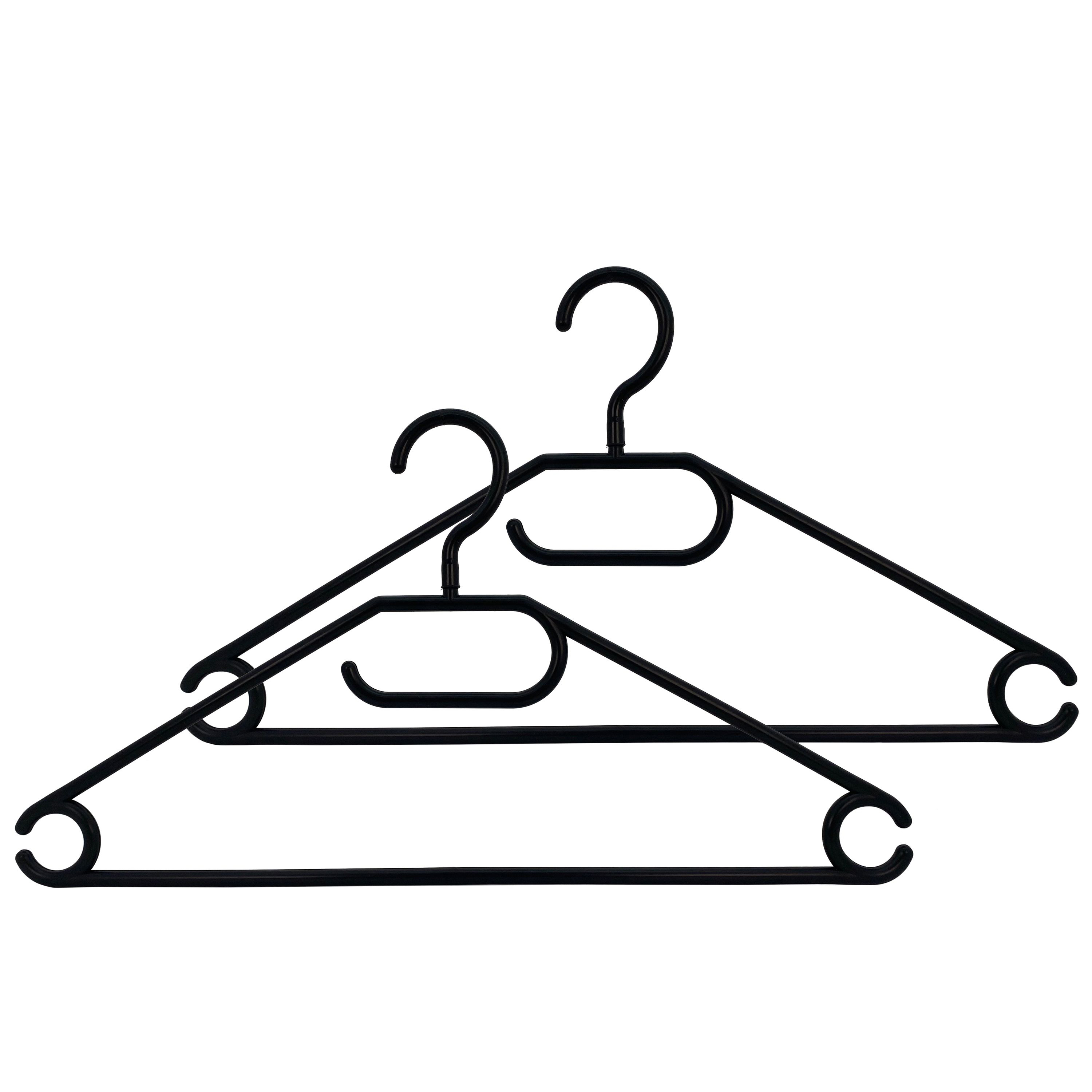 Kleiderbügel schwarz 100er Set
