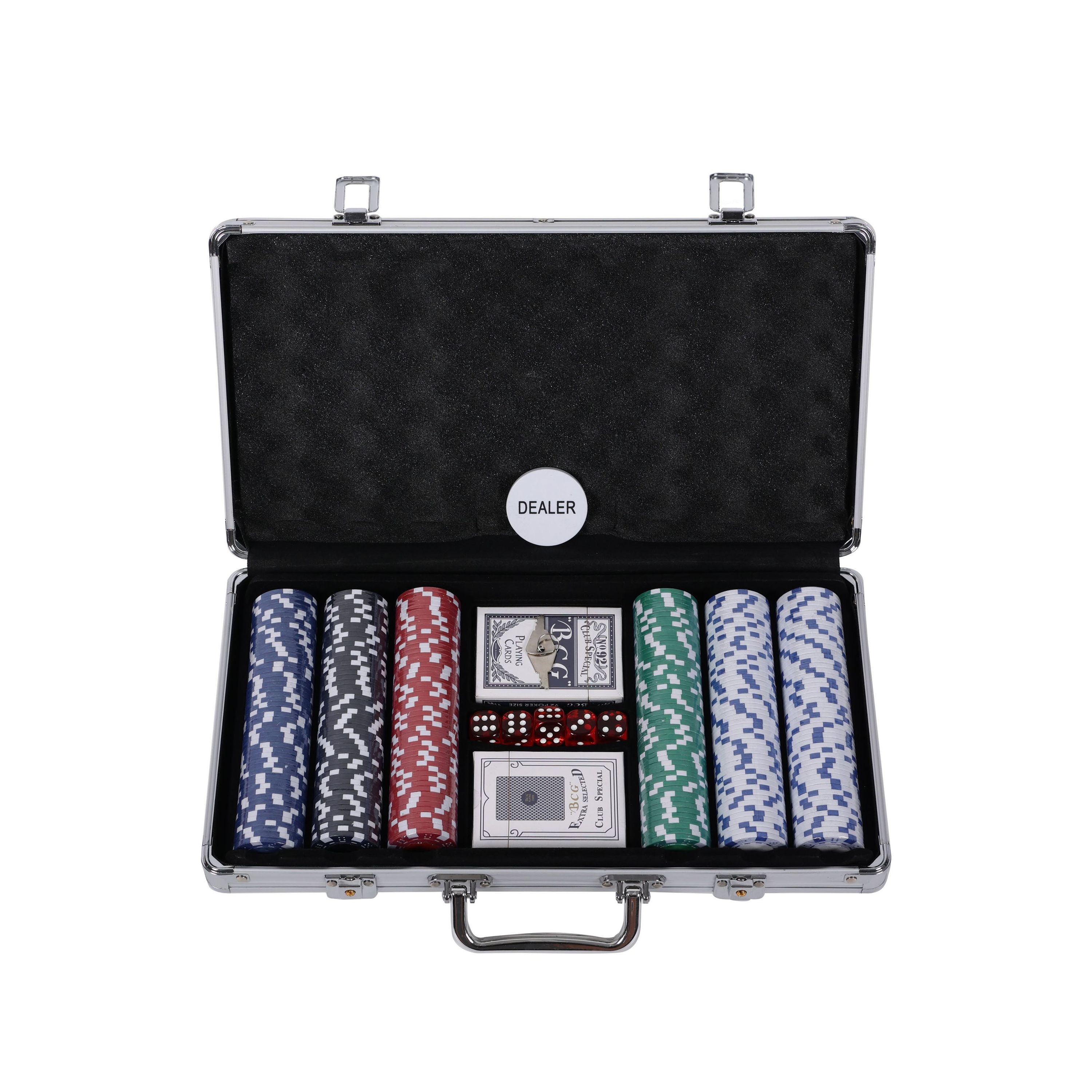 Pokerkoffer mit 300 Chips