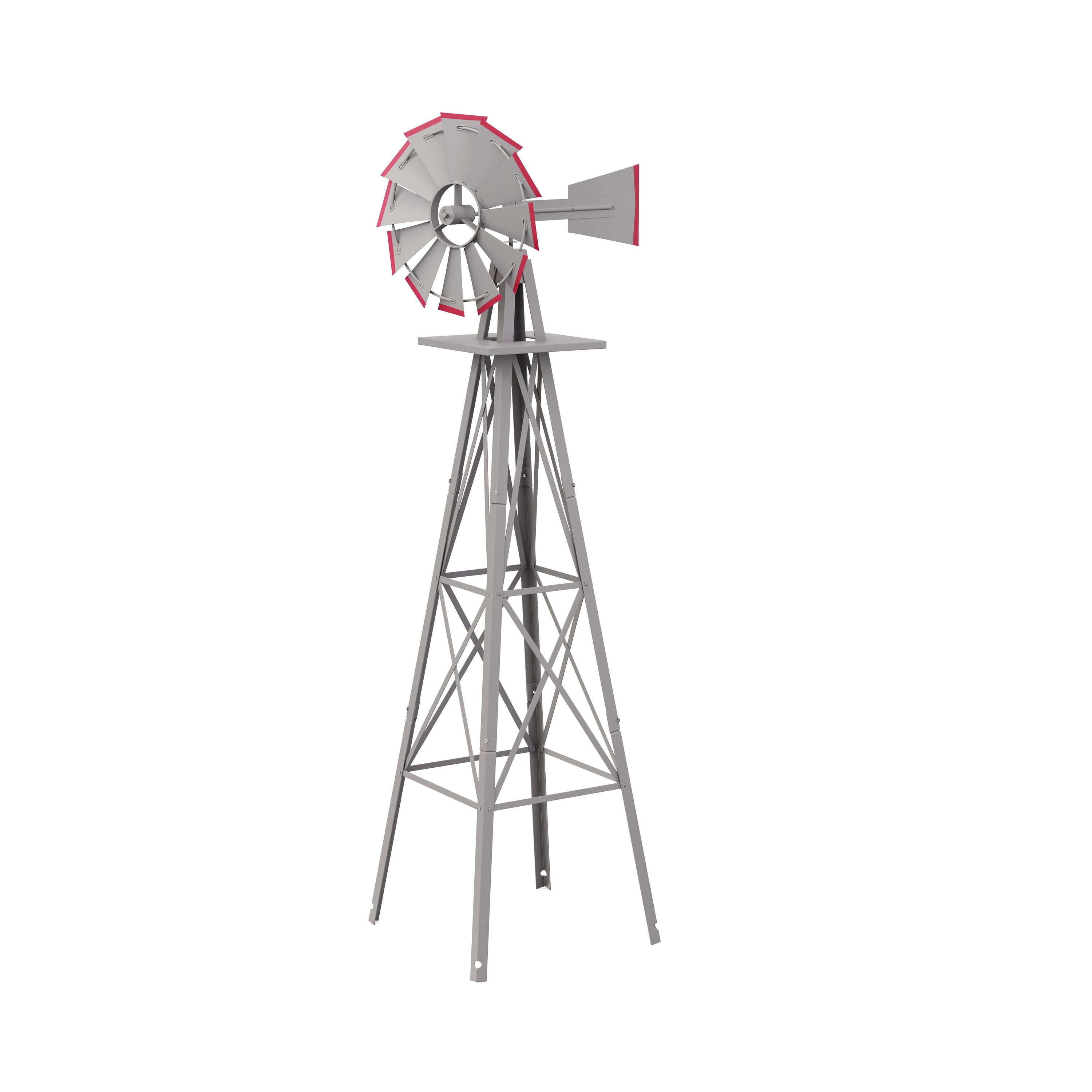 Windrad silber 125 cm