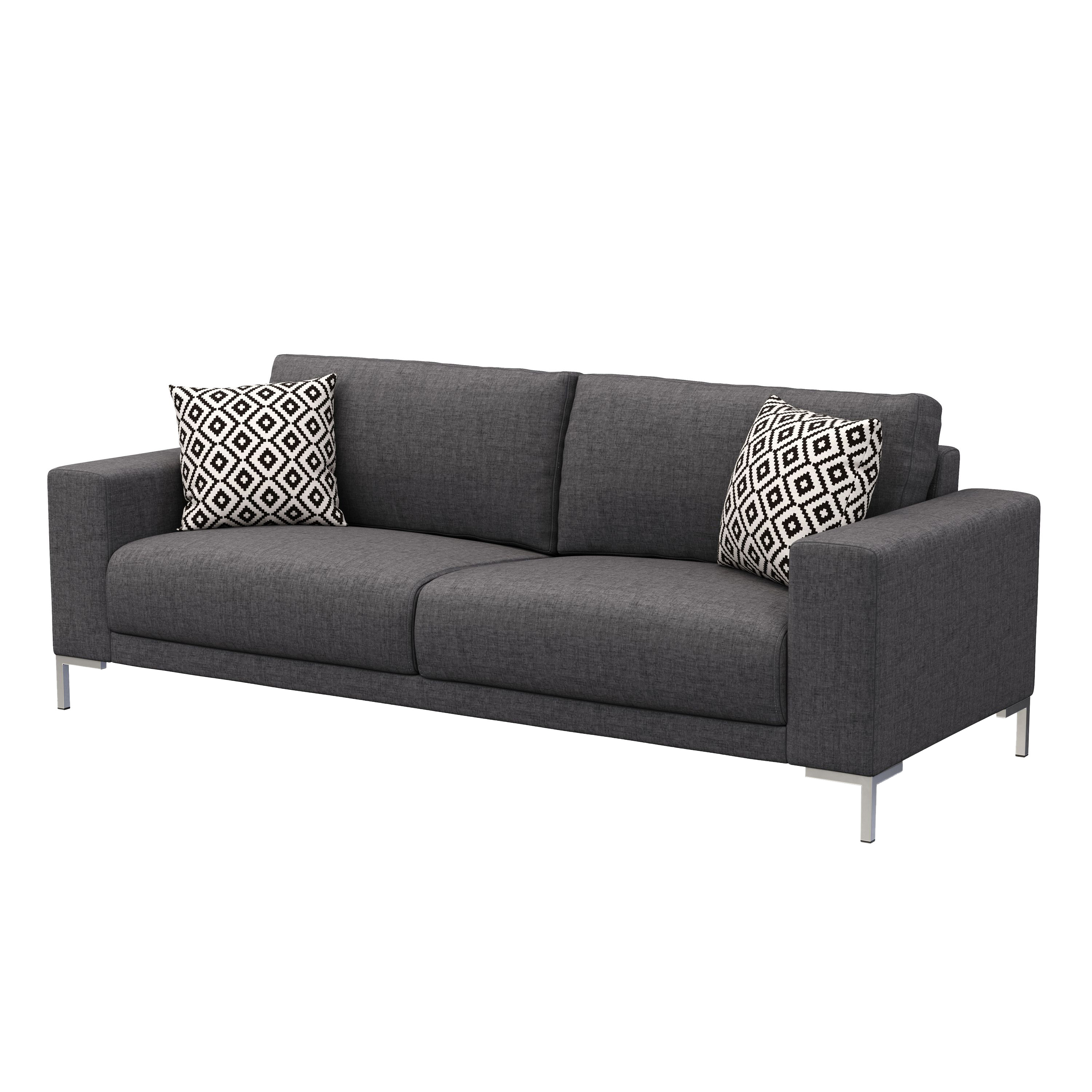 Sofa NOREEN 2-Sitzer anthrazit