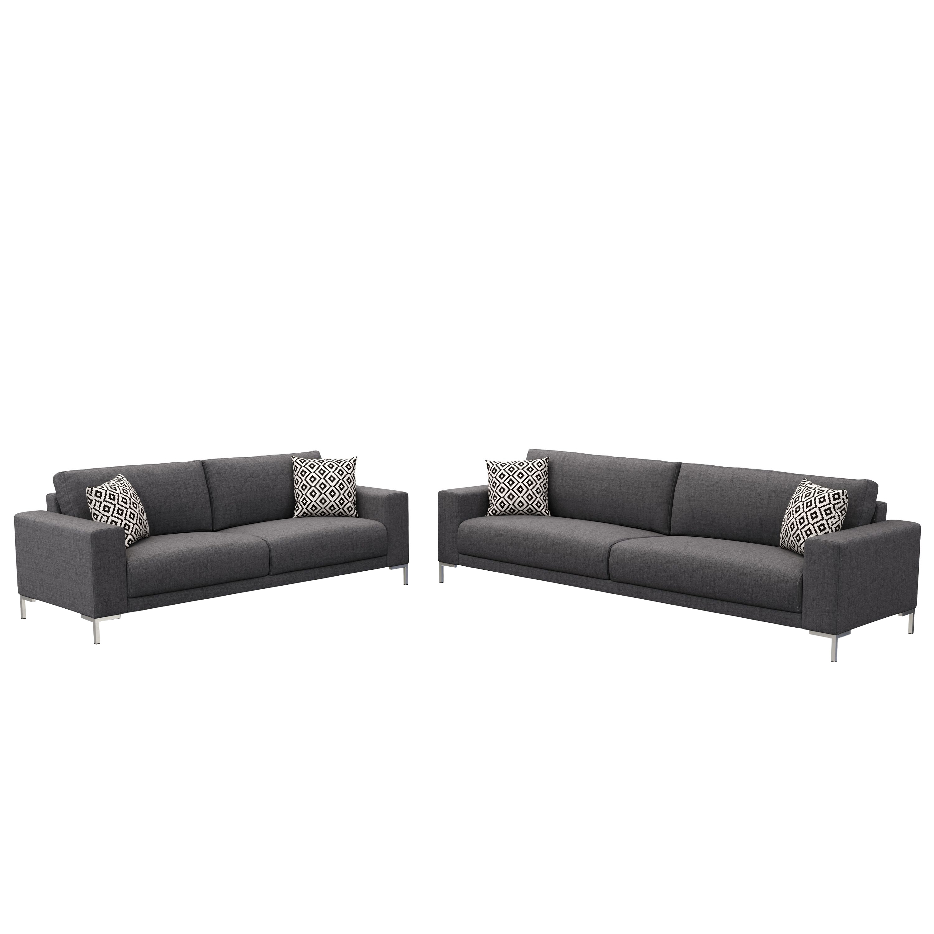Sofa Set NOREEN anthrazit