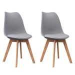 Esszimmerstuhl AMELIA 2er Set grau