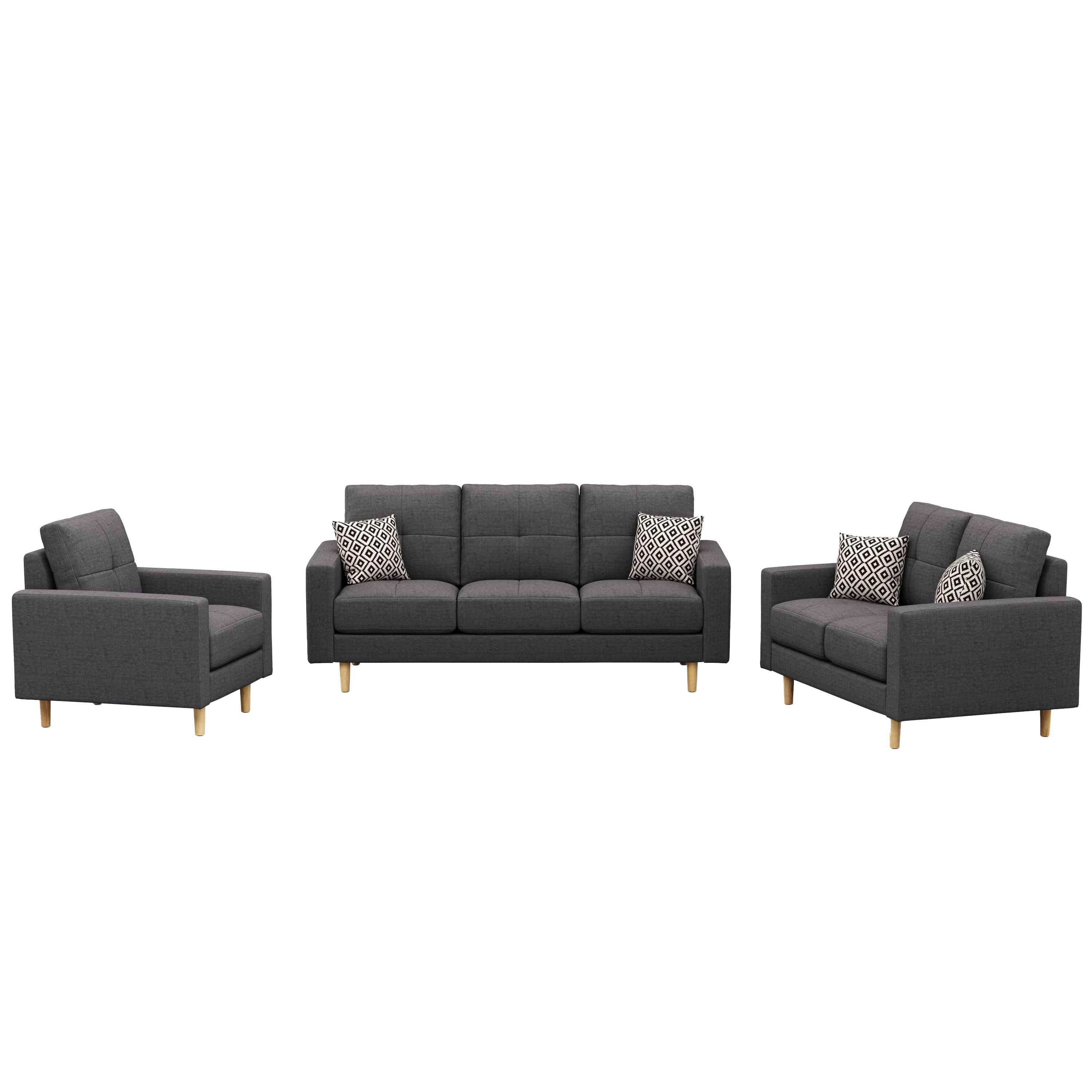 Sofa Set KAILY anthrazit