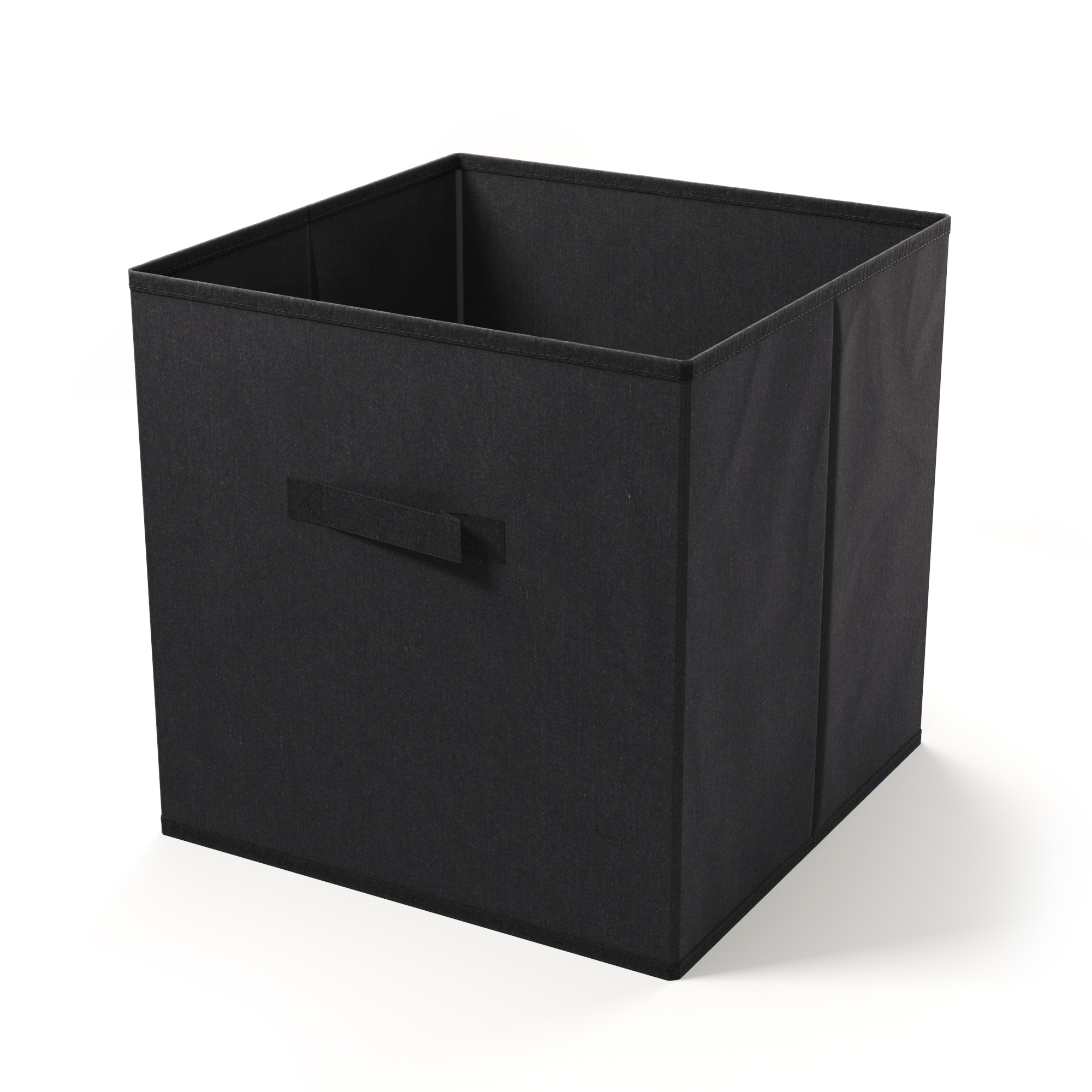 Aufbewahrungsbox 33 x 33 cm 2er Set schwarz