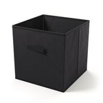 Boîte de rangement 33 x 33 cm noir 2 pcs