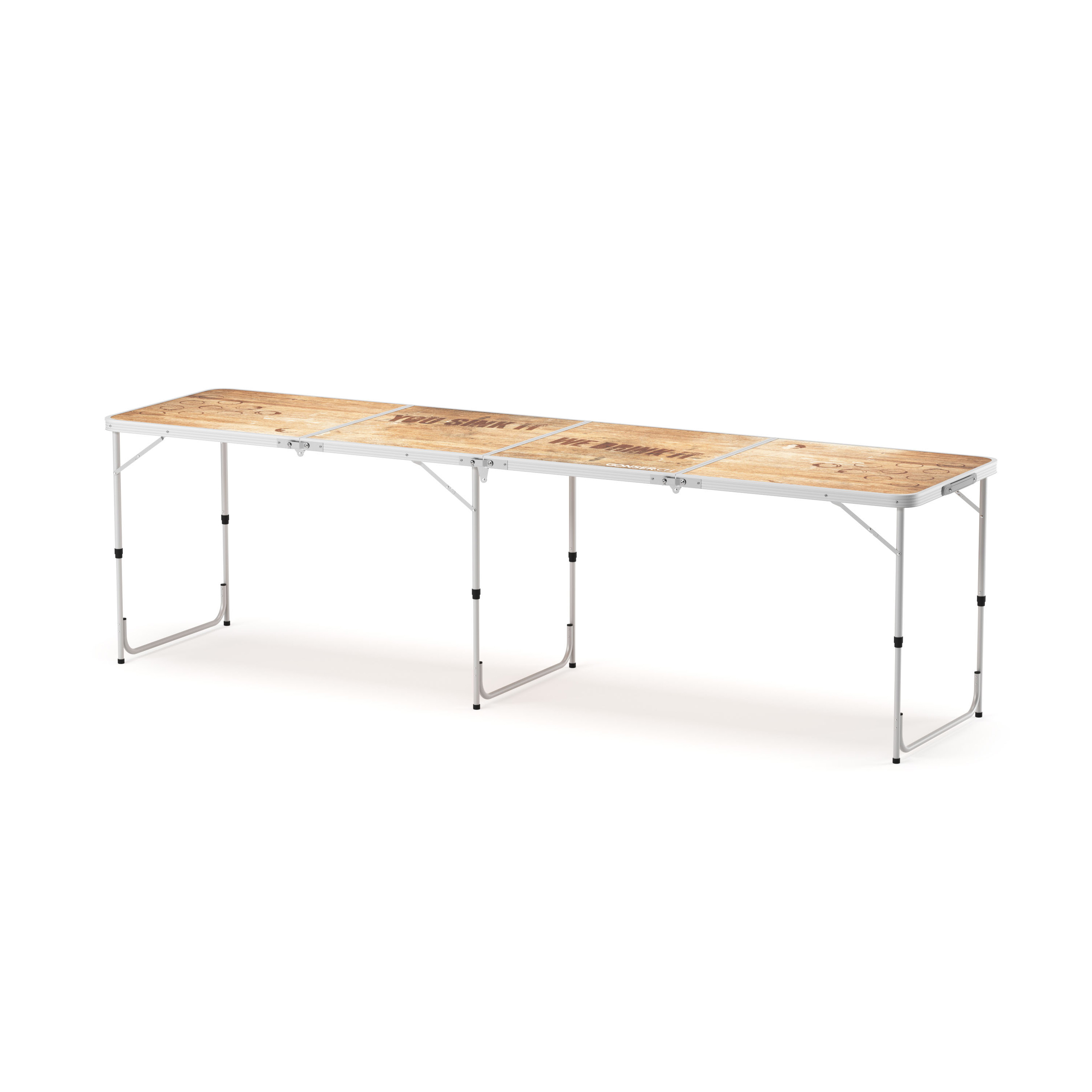 Beer-Pong Tisch WOOD 240 x 60 cm