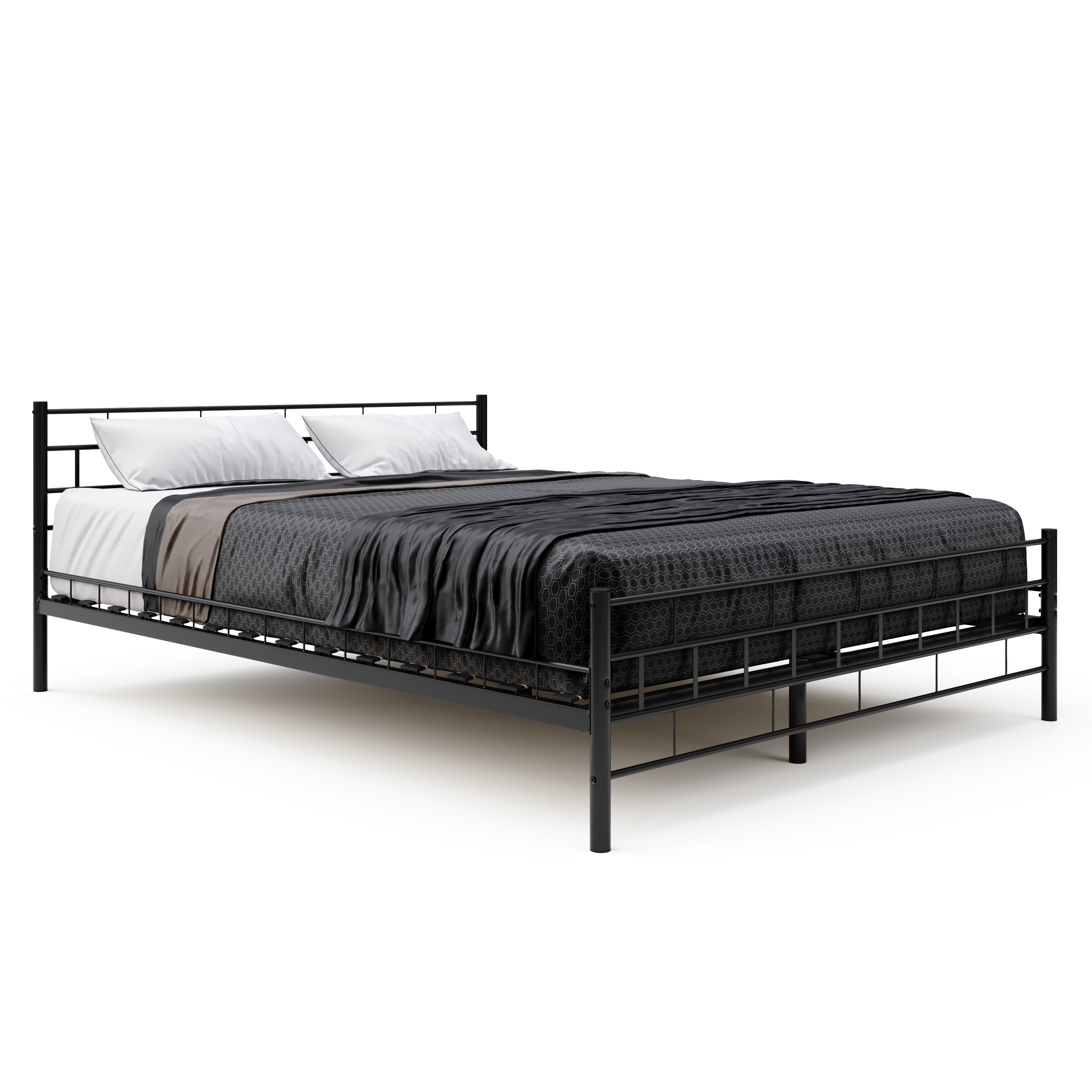 Metallbett CIEL 160 x 200 cm schwarz