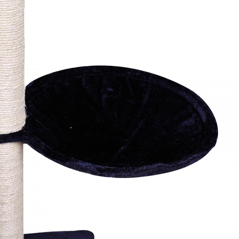 Körbchen für Katzenbaum 2er Set schwarz 40 cm