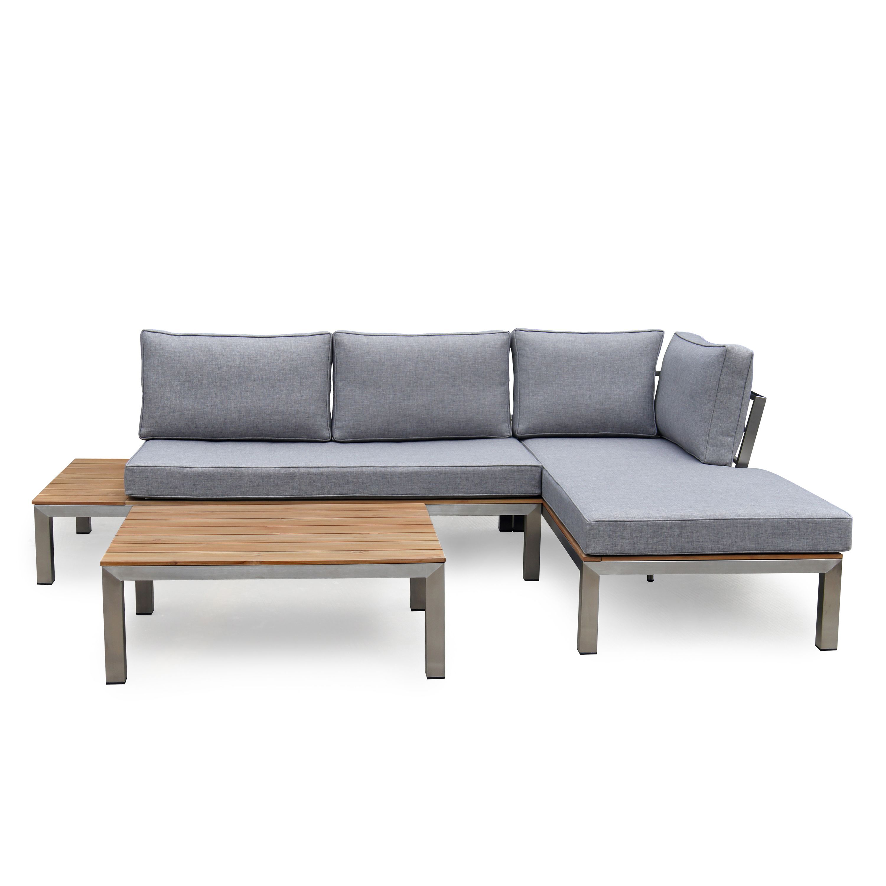 Lounge PORTOFINO 3-Sitzer grau