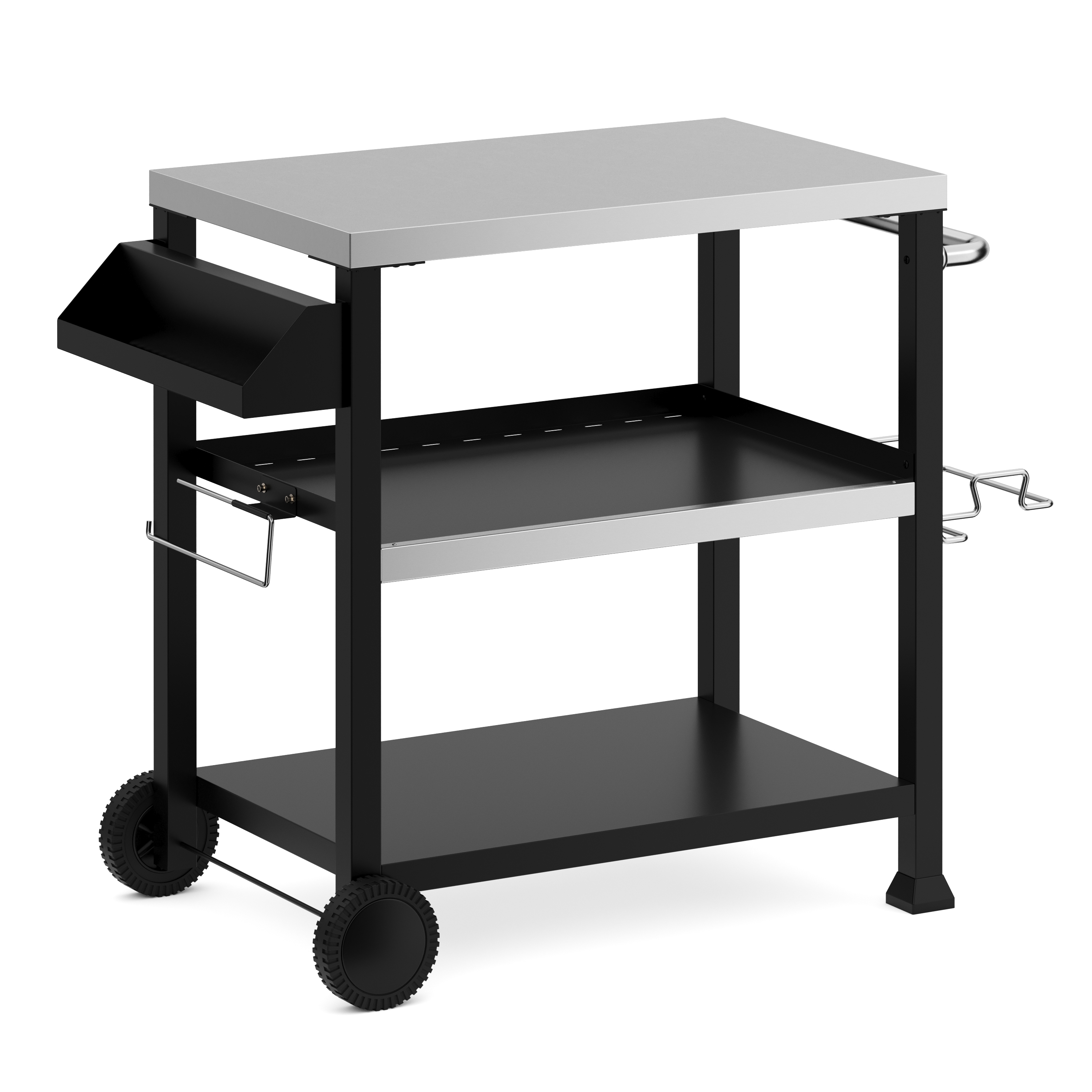 Grill Beistelltisch schwarz