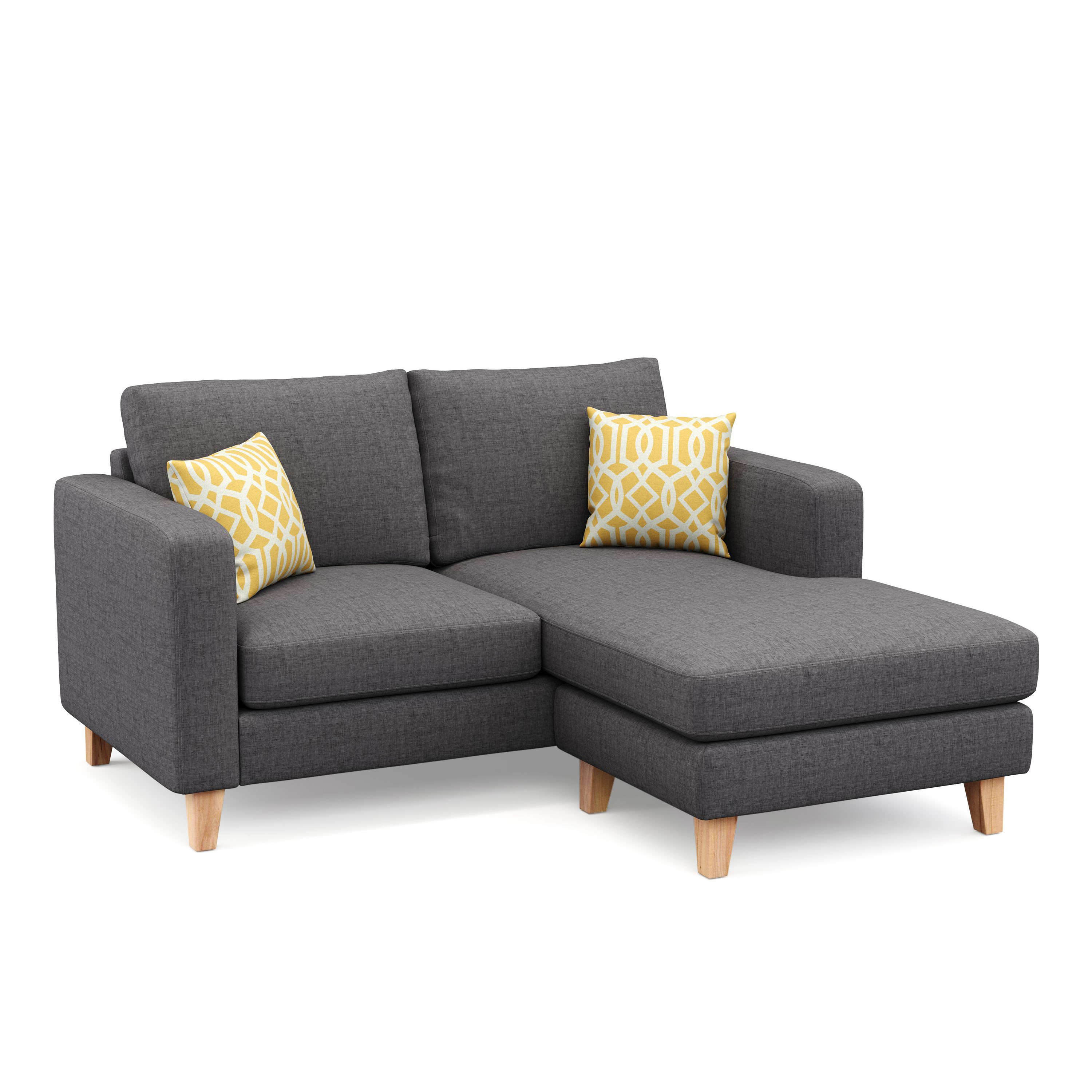 Ecksofa NOLAN rechts anthrazit