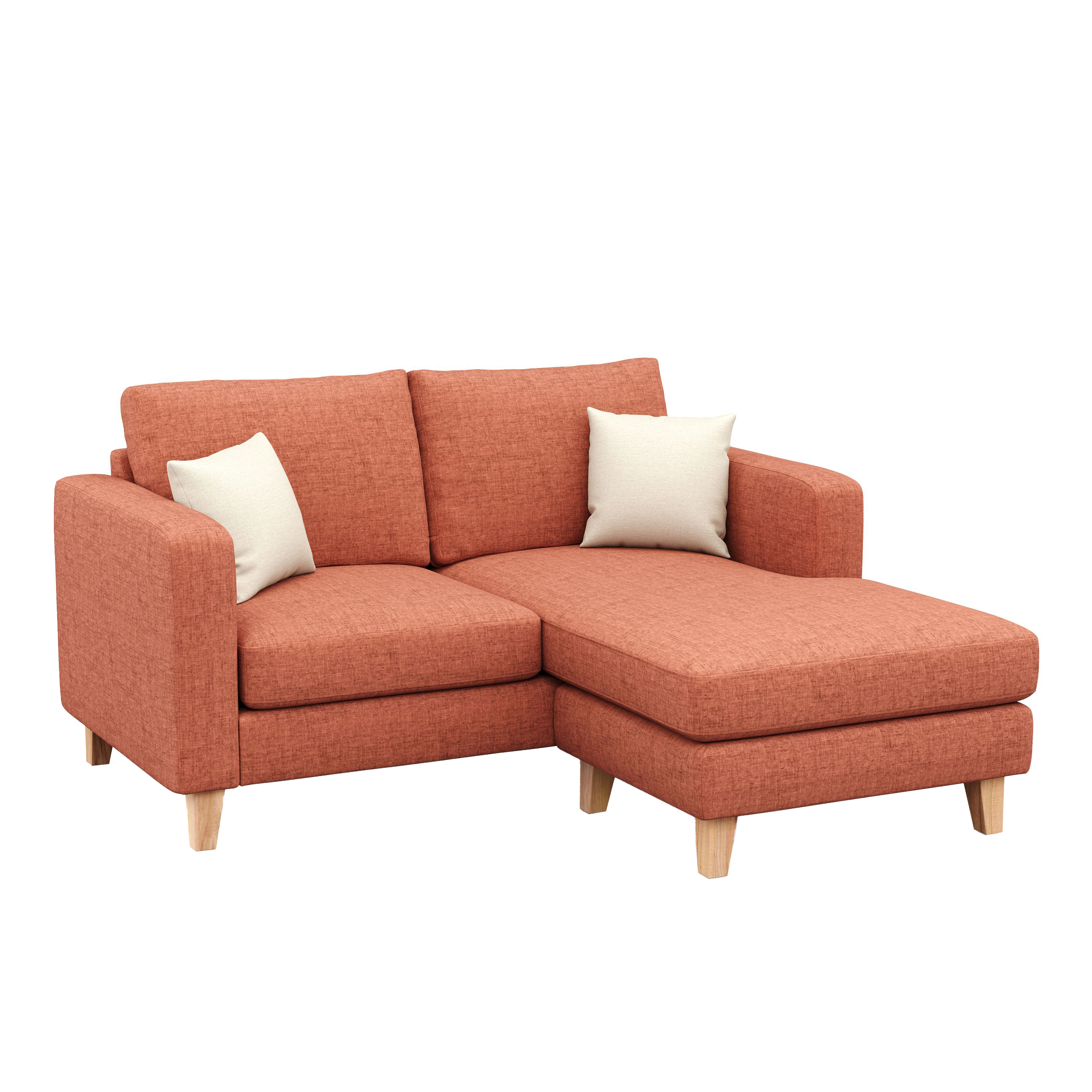 Ecksofa NOLAN rechts terracotta