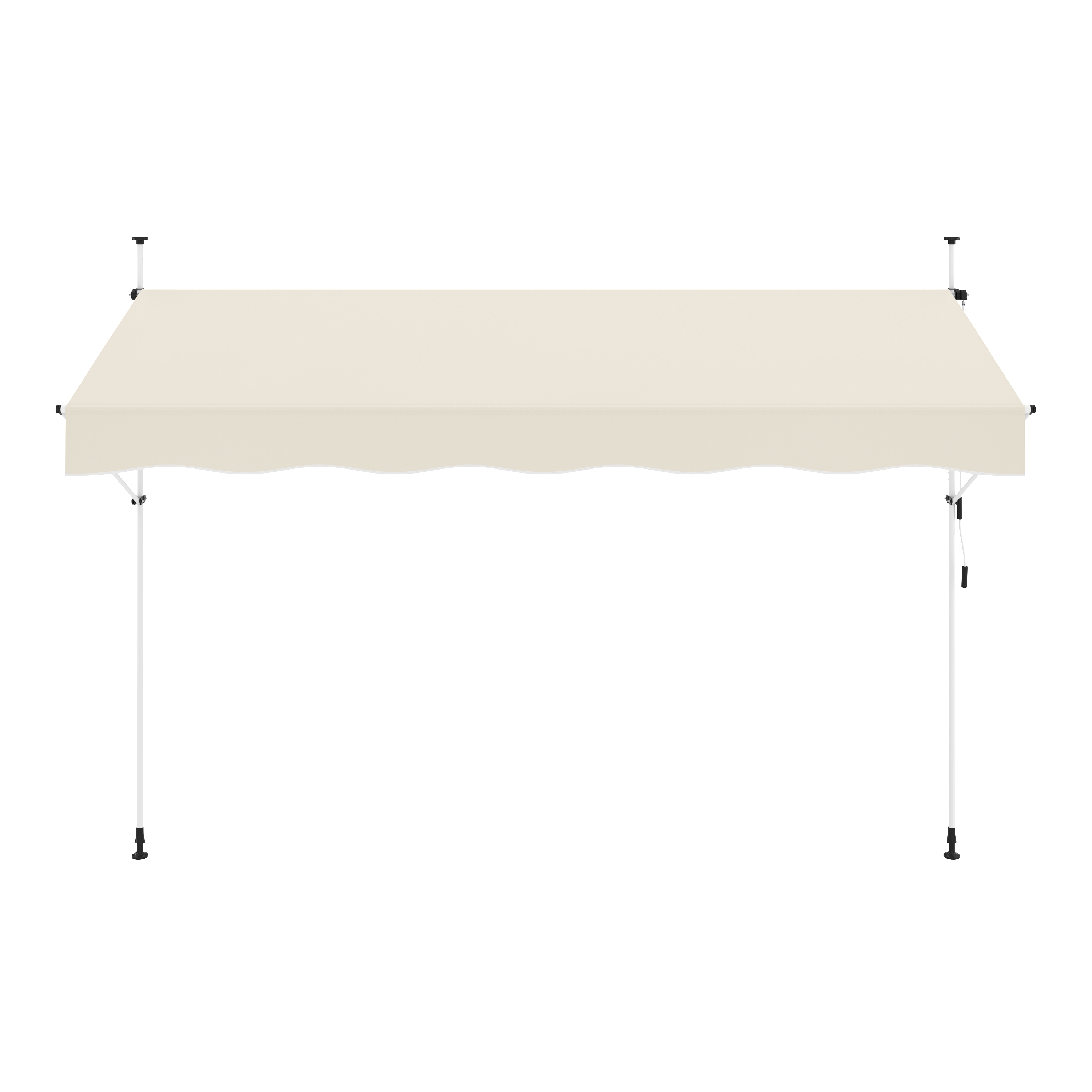 Balkonmarkise 400 x 120 cm beige