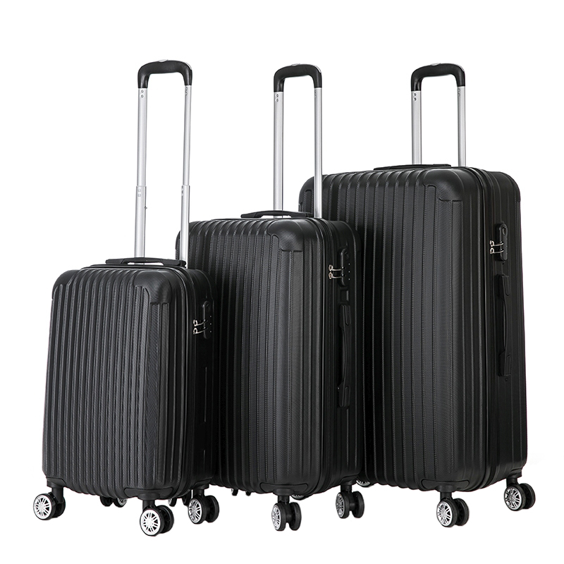 Reisekoffer Hartschalenkoffer LINN 3er Set schwarz