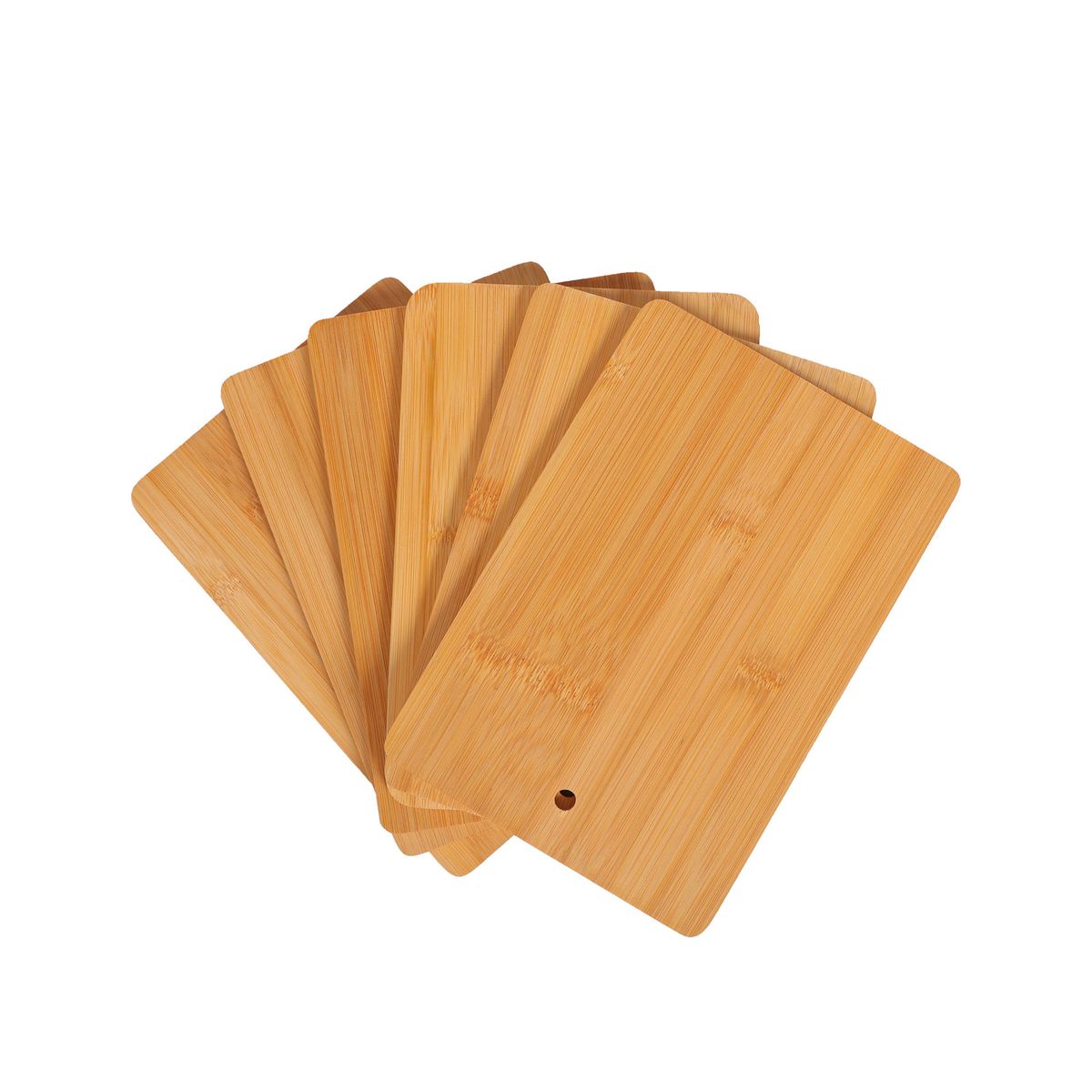 Ensemble de 6 planches à découper en bambou