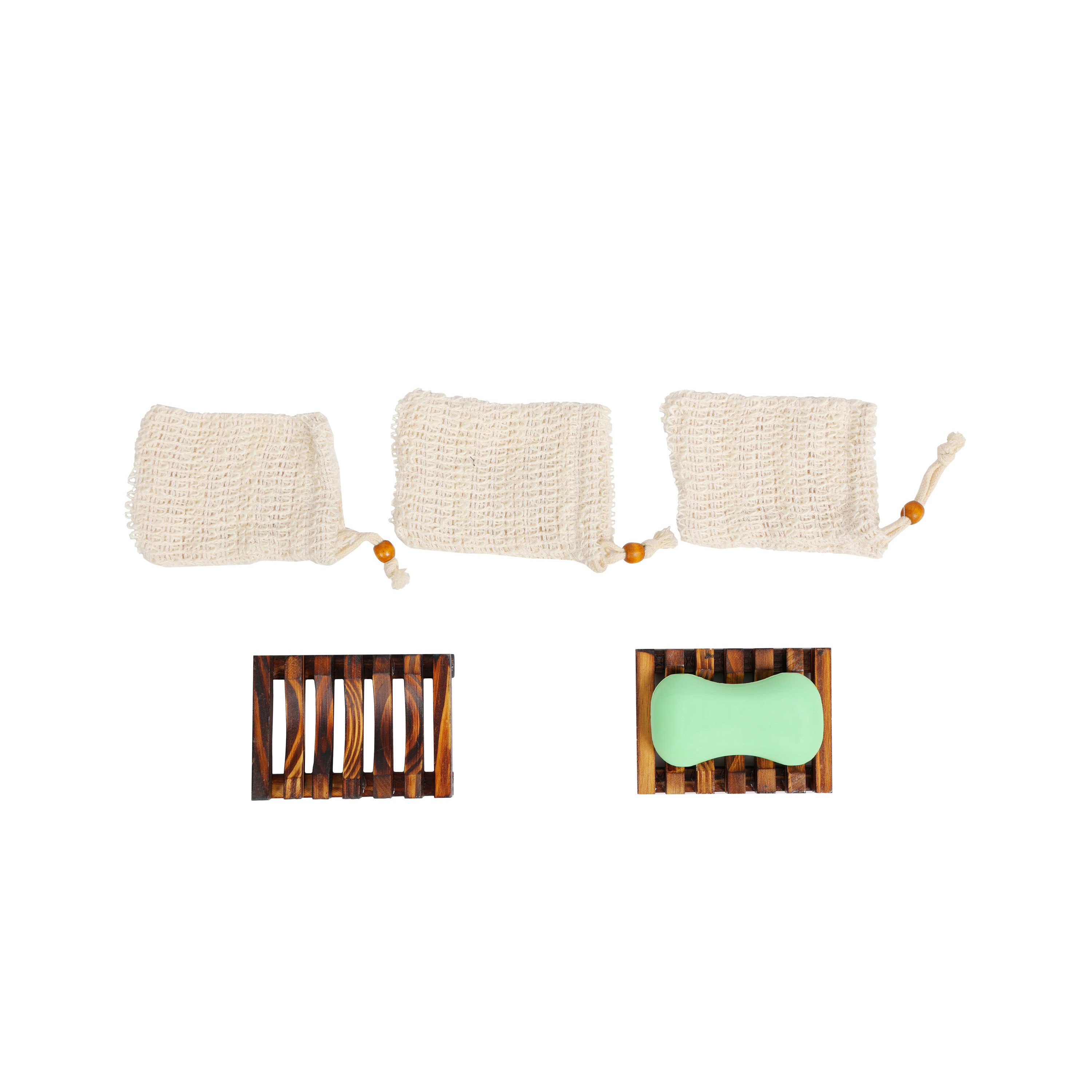 Seifenablage mit Seifentasche Set 5-teilig
