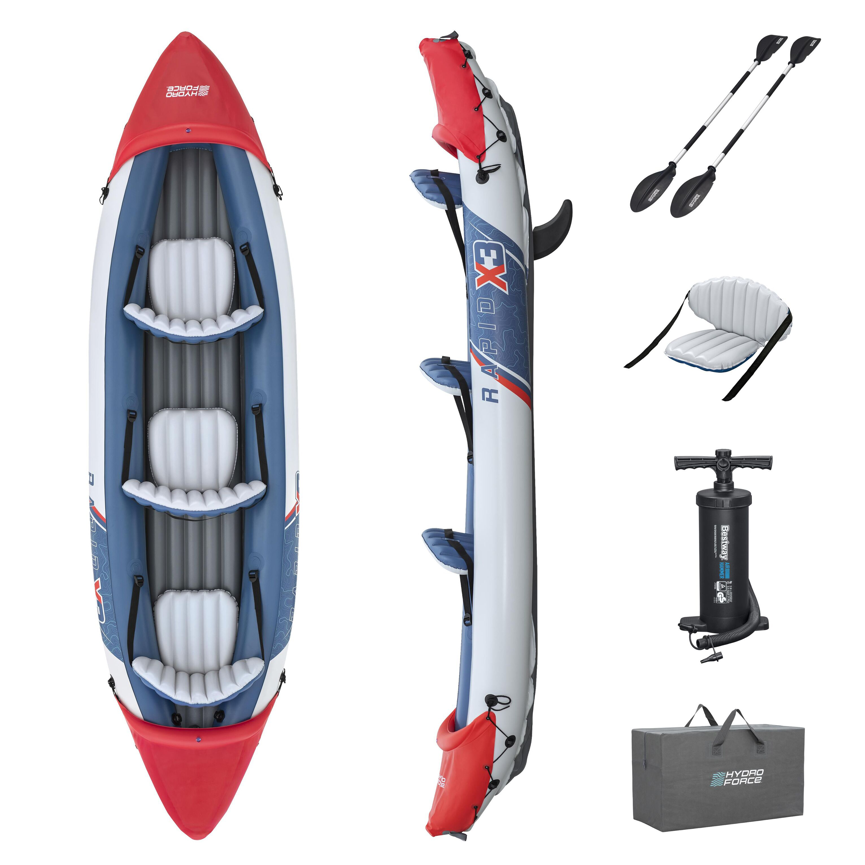 Bestway Kajak RAPID X3 für 3 Personen 381 cm