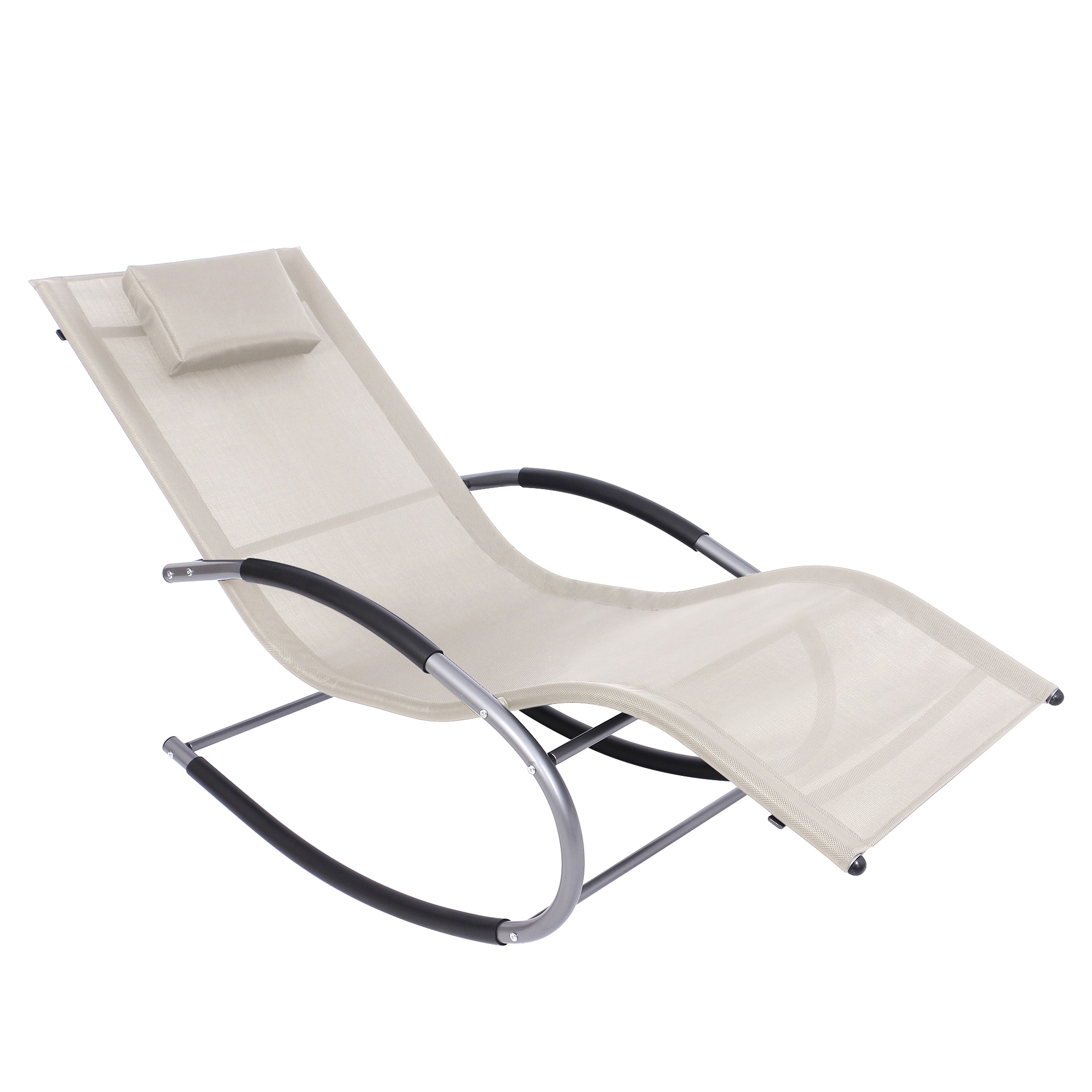 Sonnenliege Schaukelstuhl ANTIGUA beige
