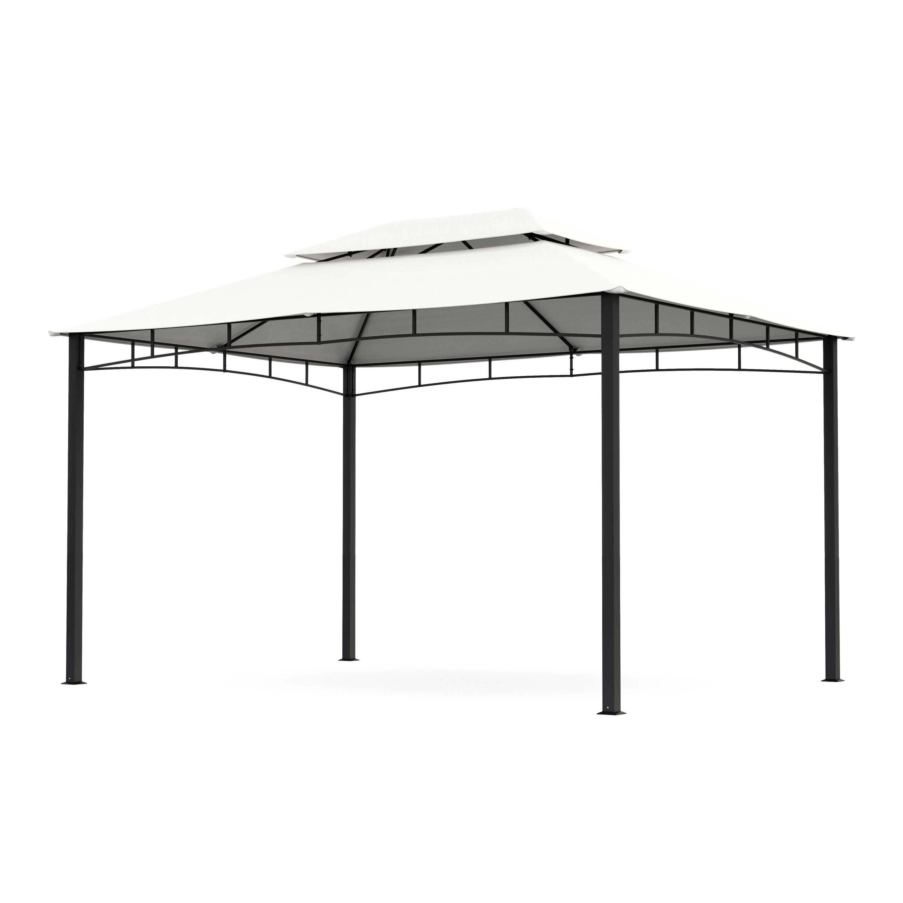 Gartenpavillon GAZ 4 x 3 m beige
