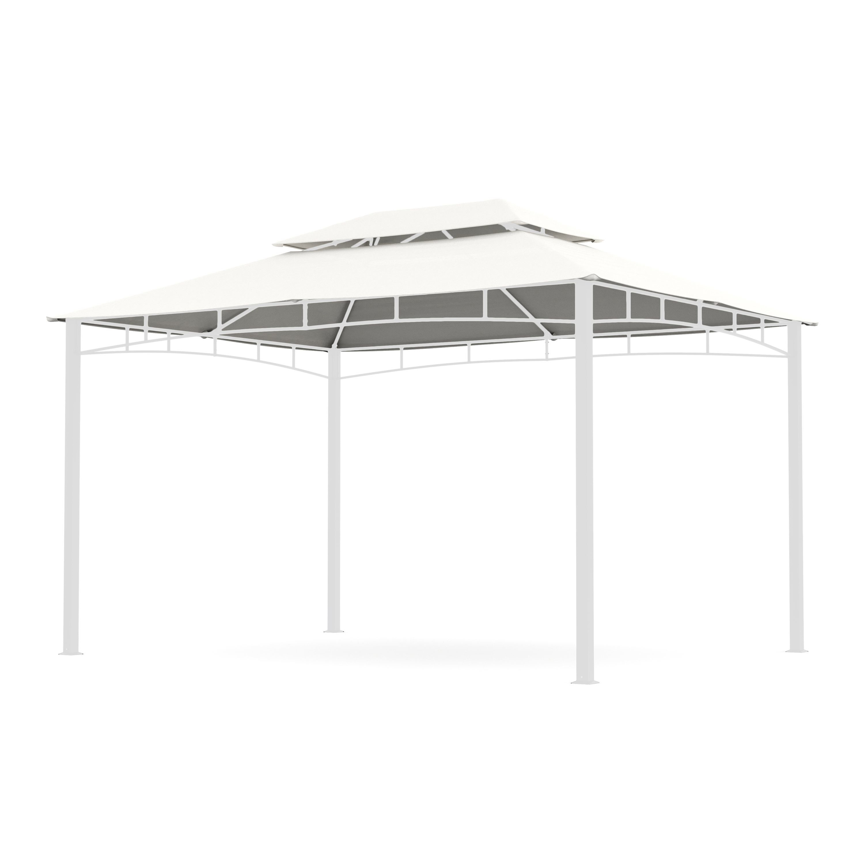 Dach Gartenpavillon GAZ 4 x 3 m beige