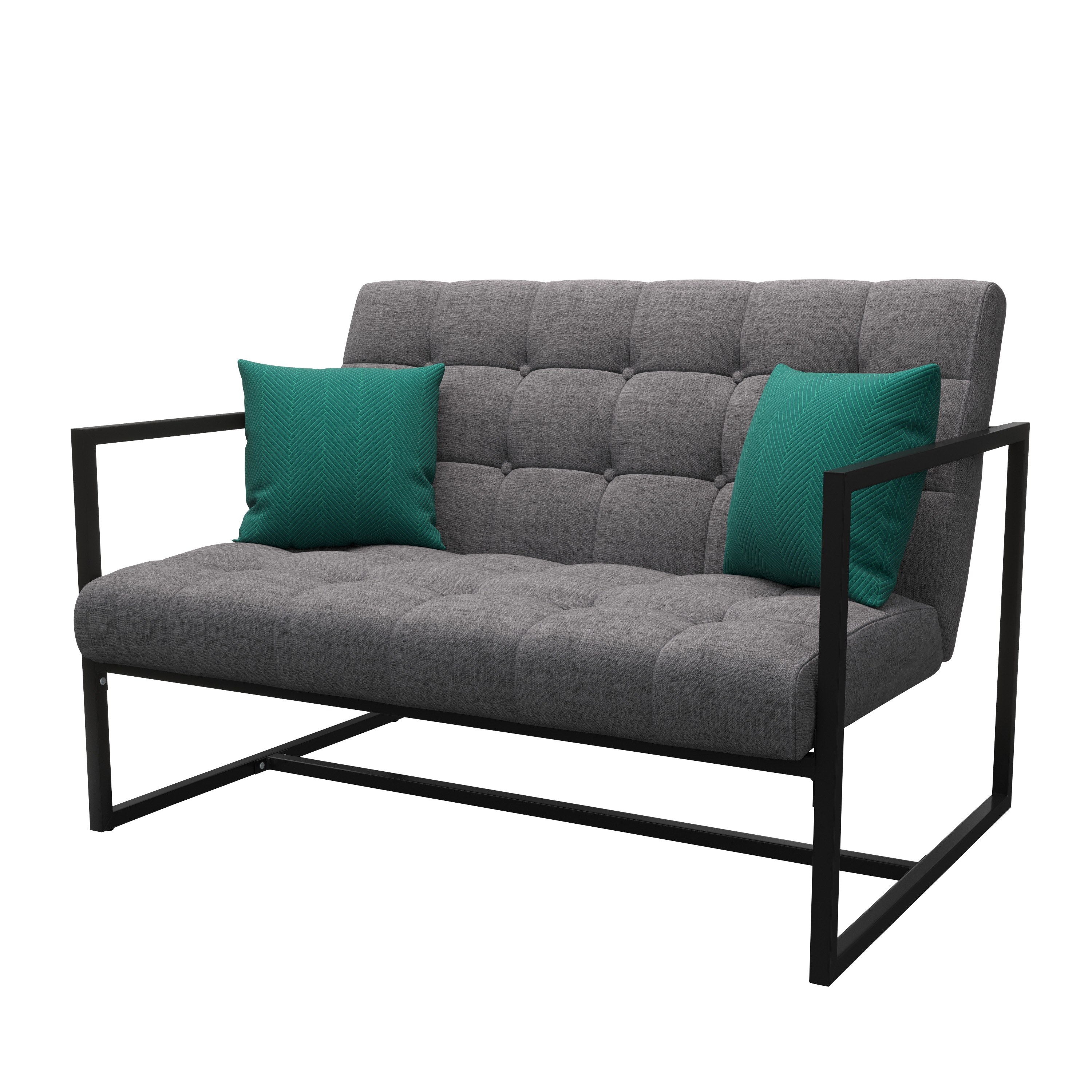 Sofa DEAN 2-Sitzer anthrazit