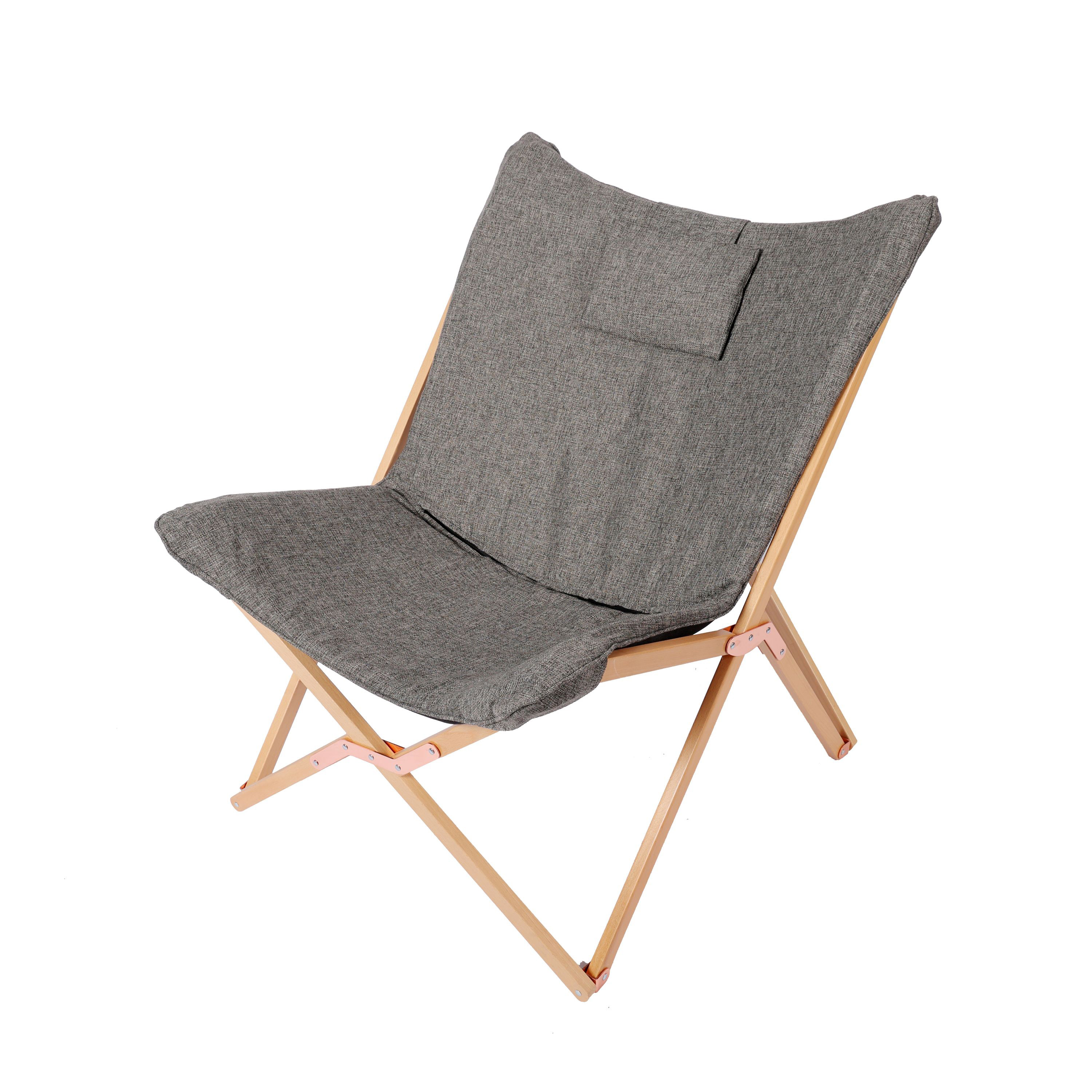 Butterfly Sessel Holz grau