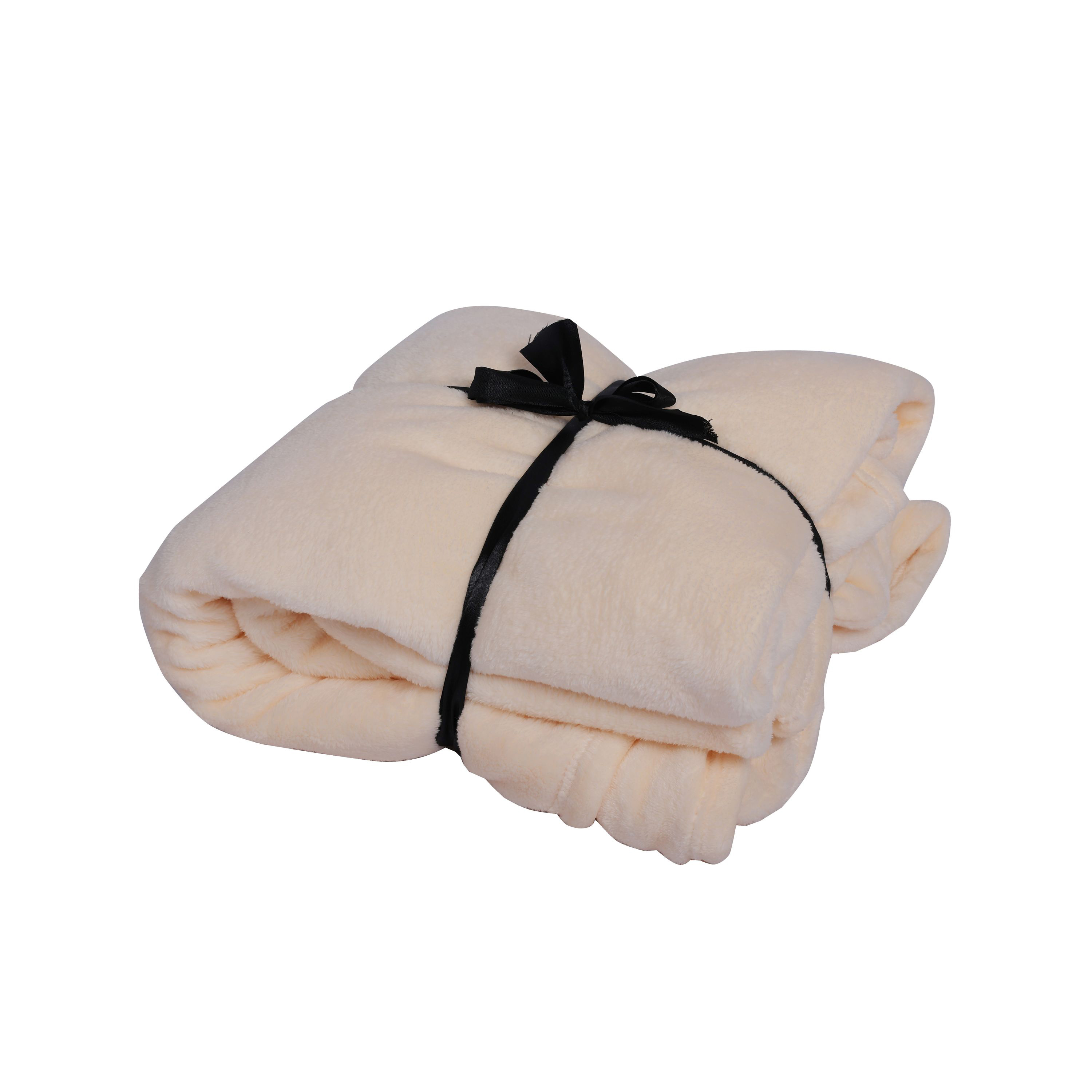 Kuscheldecke 150 x 200 cm creme