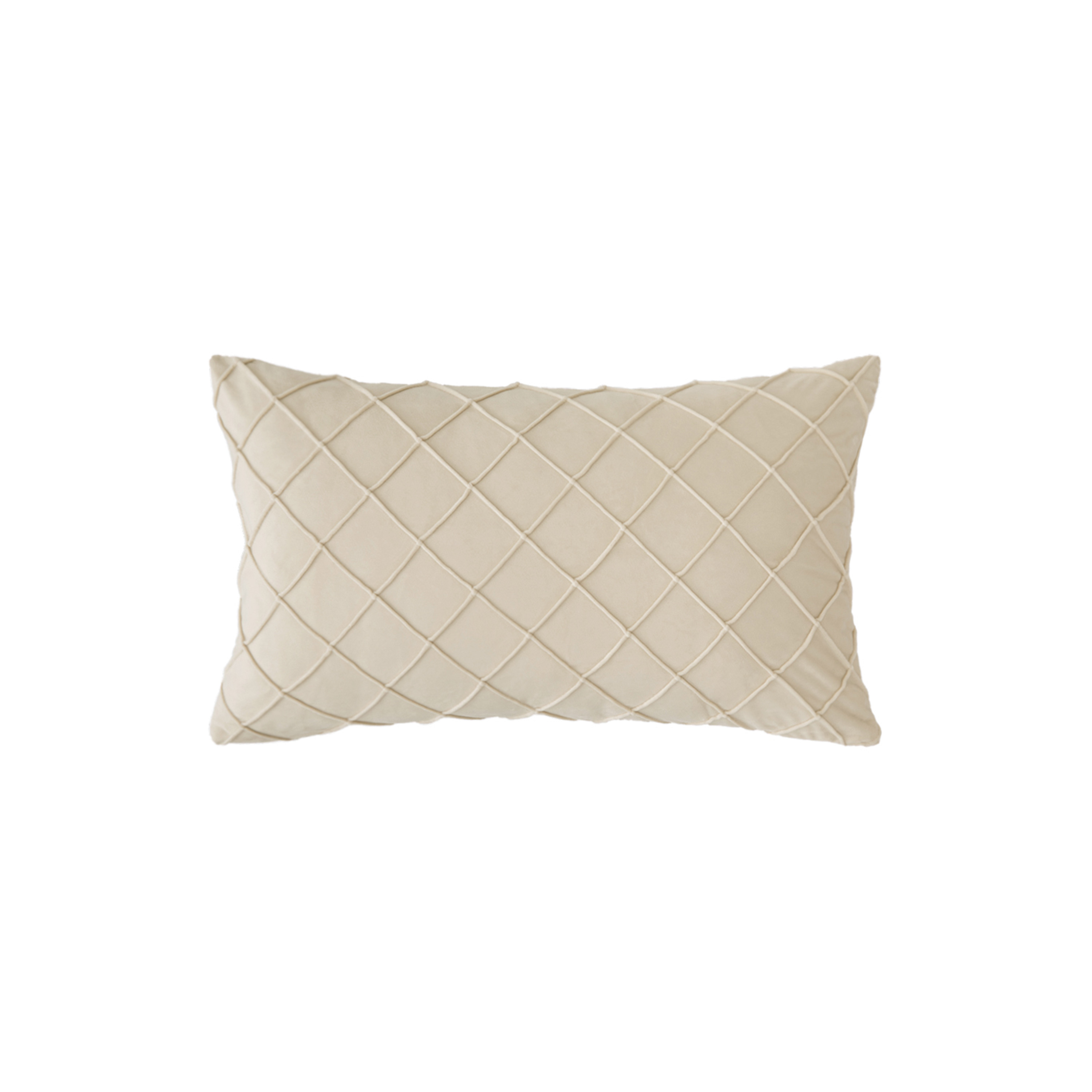 Kissen CARO beige 50 x 30 cm