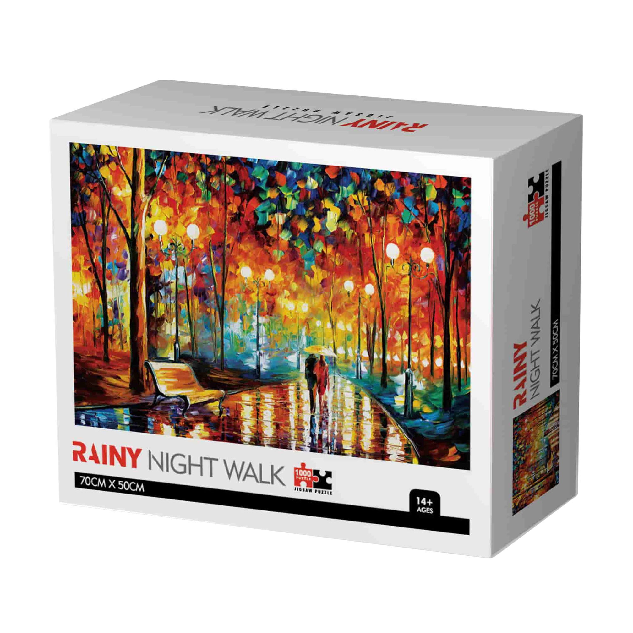 Image of Puzzle Regnerischer Nachtspaziergang 1000 Teile