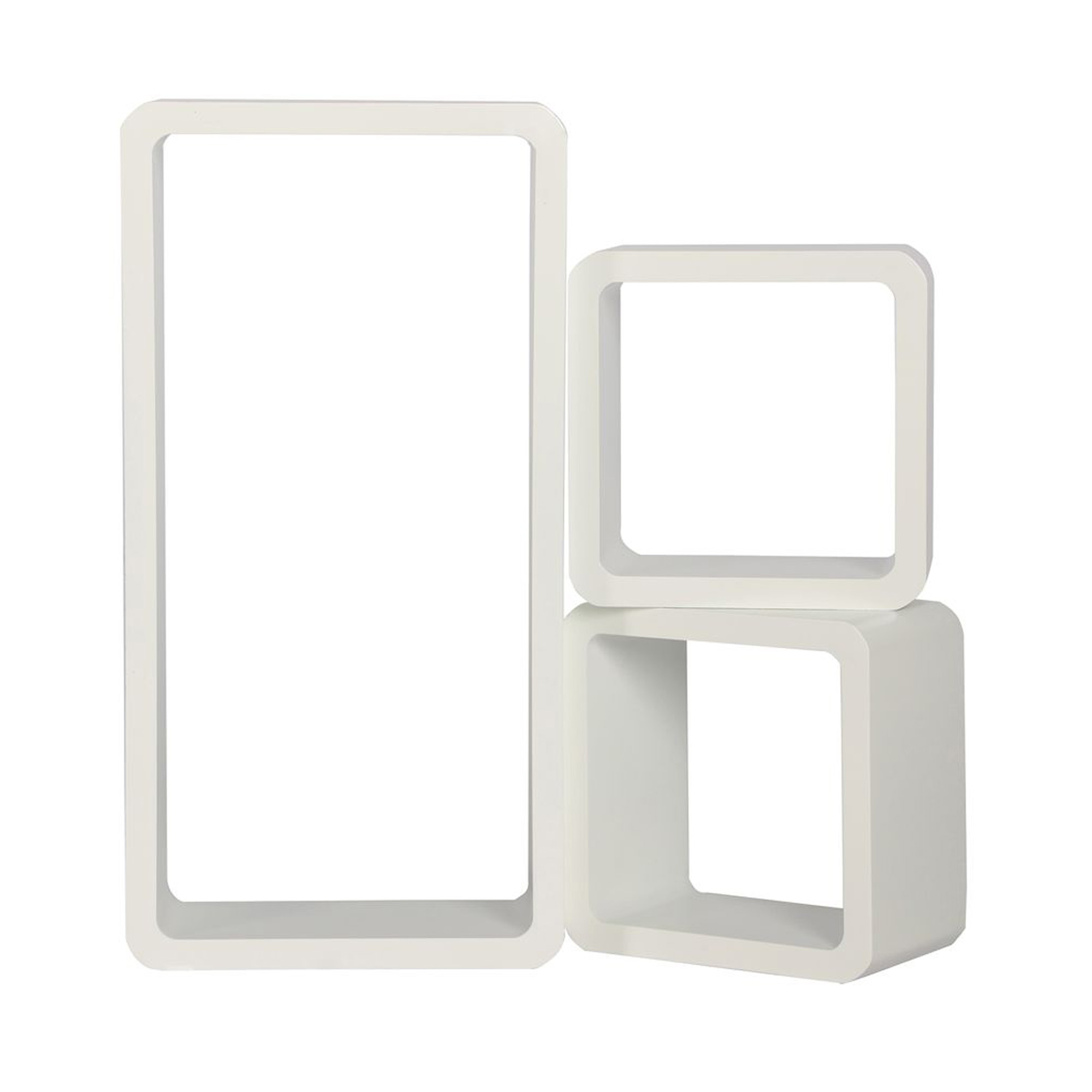 Wandregal SOLA 3er Set weiss
