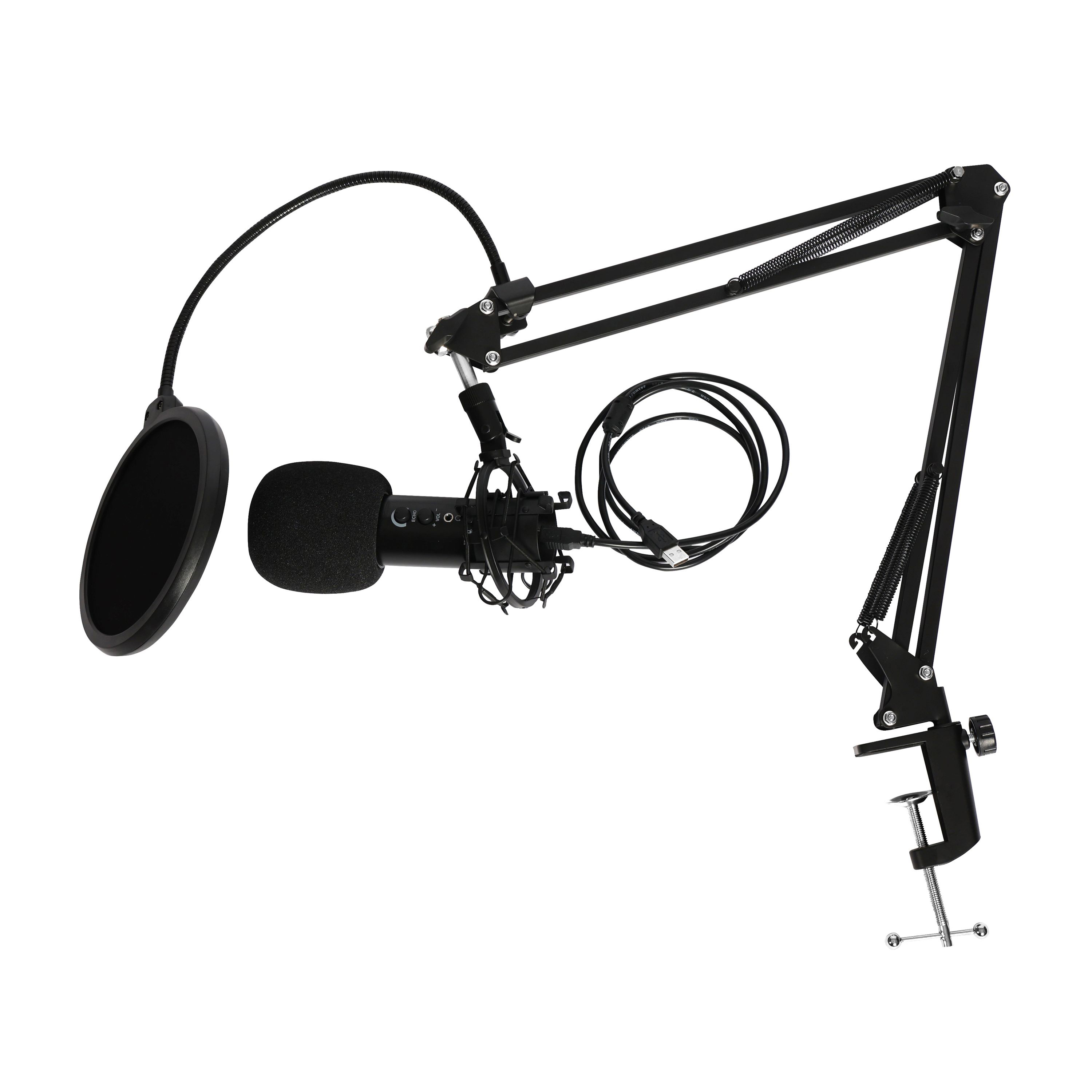 Podcast Set Studiomikrofon mit Halterung