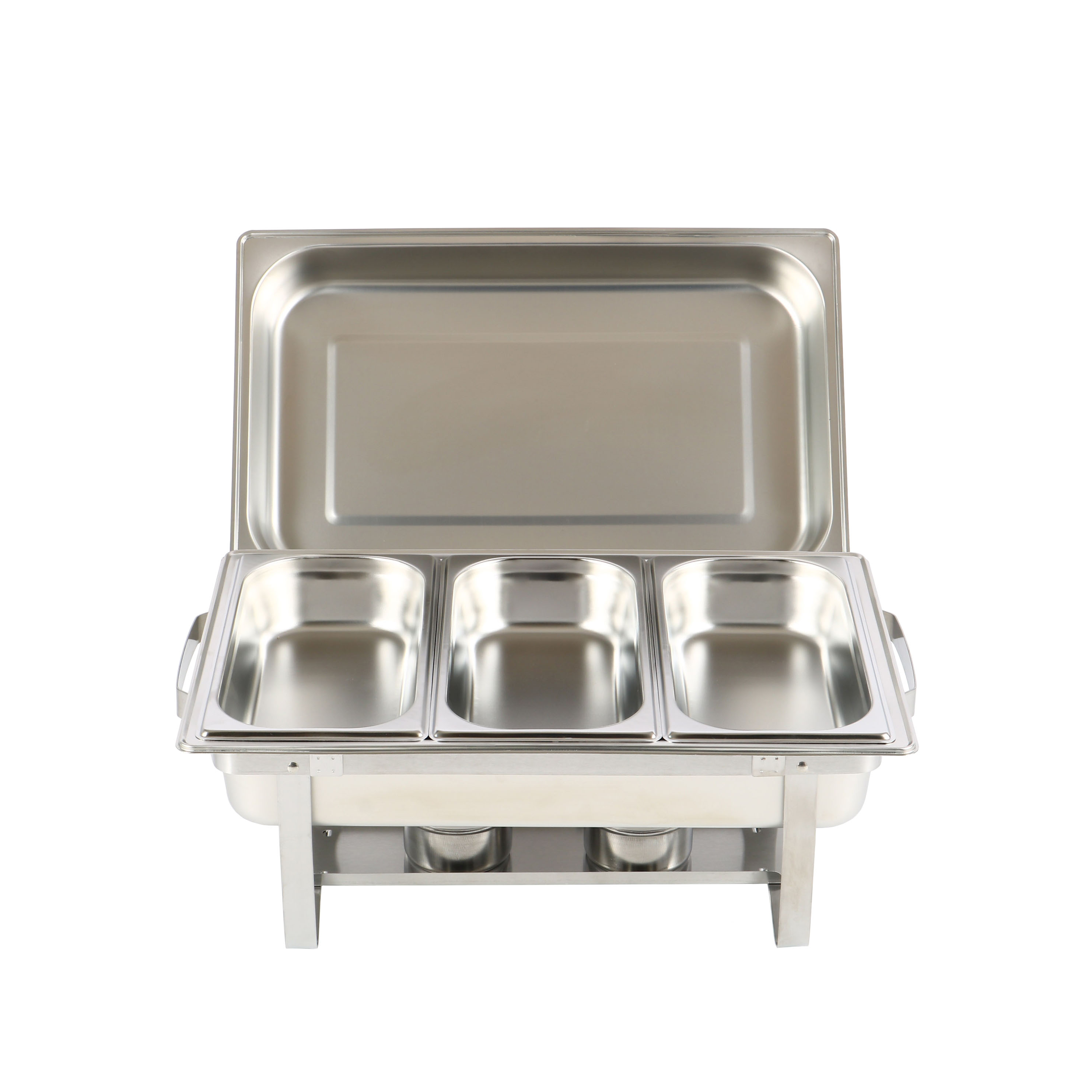 Chafing Dish Speisewärmer Edelstahl 3 x 2.5L