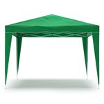 Gartenpavillon Pavillon Partyzelt 3x3m grün Gesamtansicht