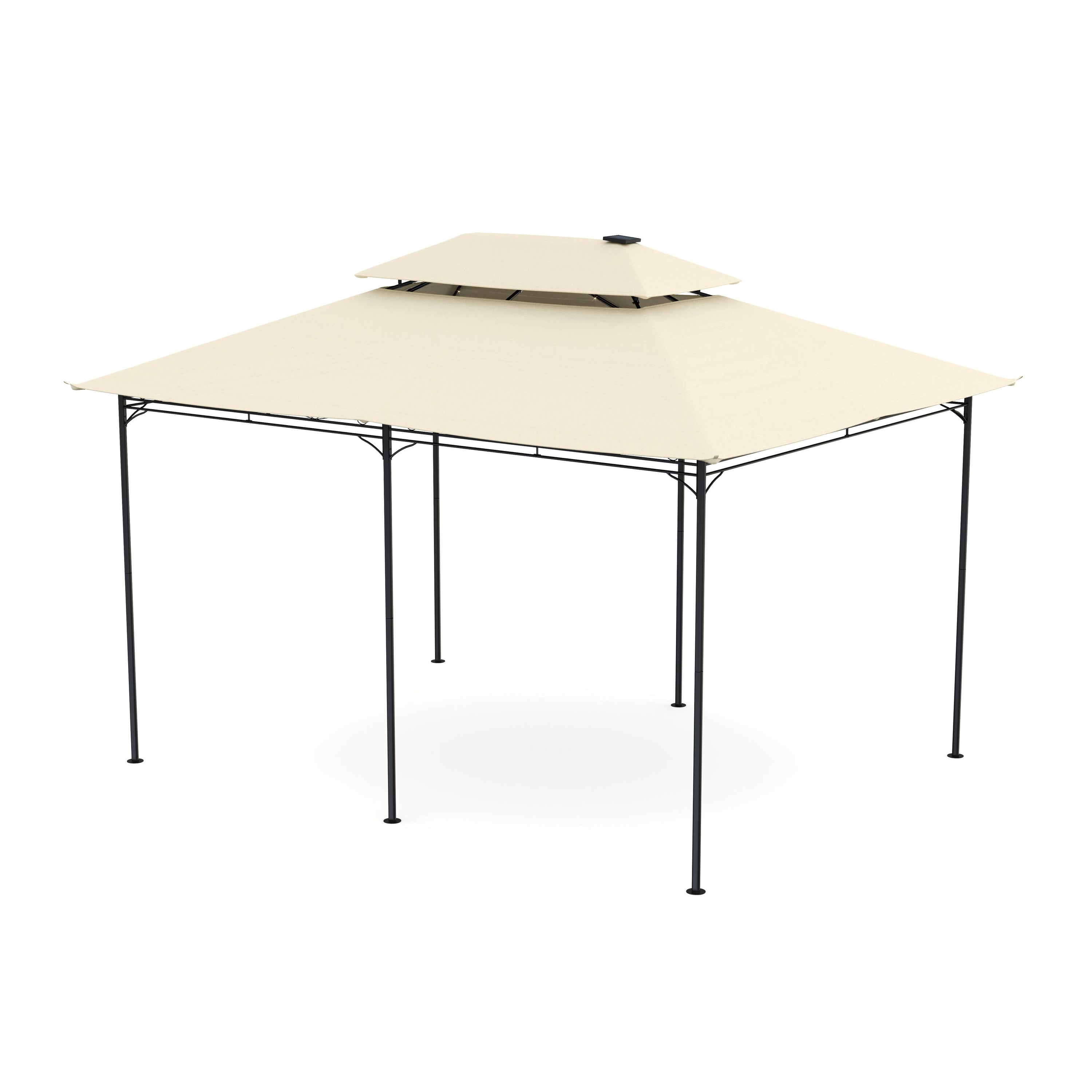 Dach Gartenpavillon LED ROYAL 4 x 3 m beige