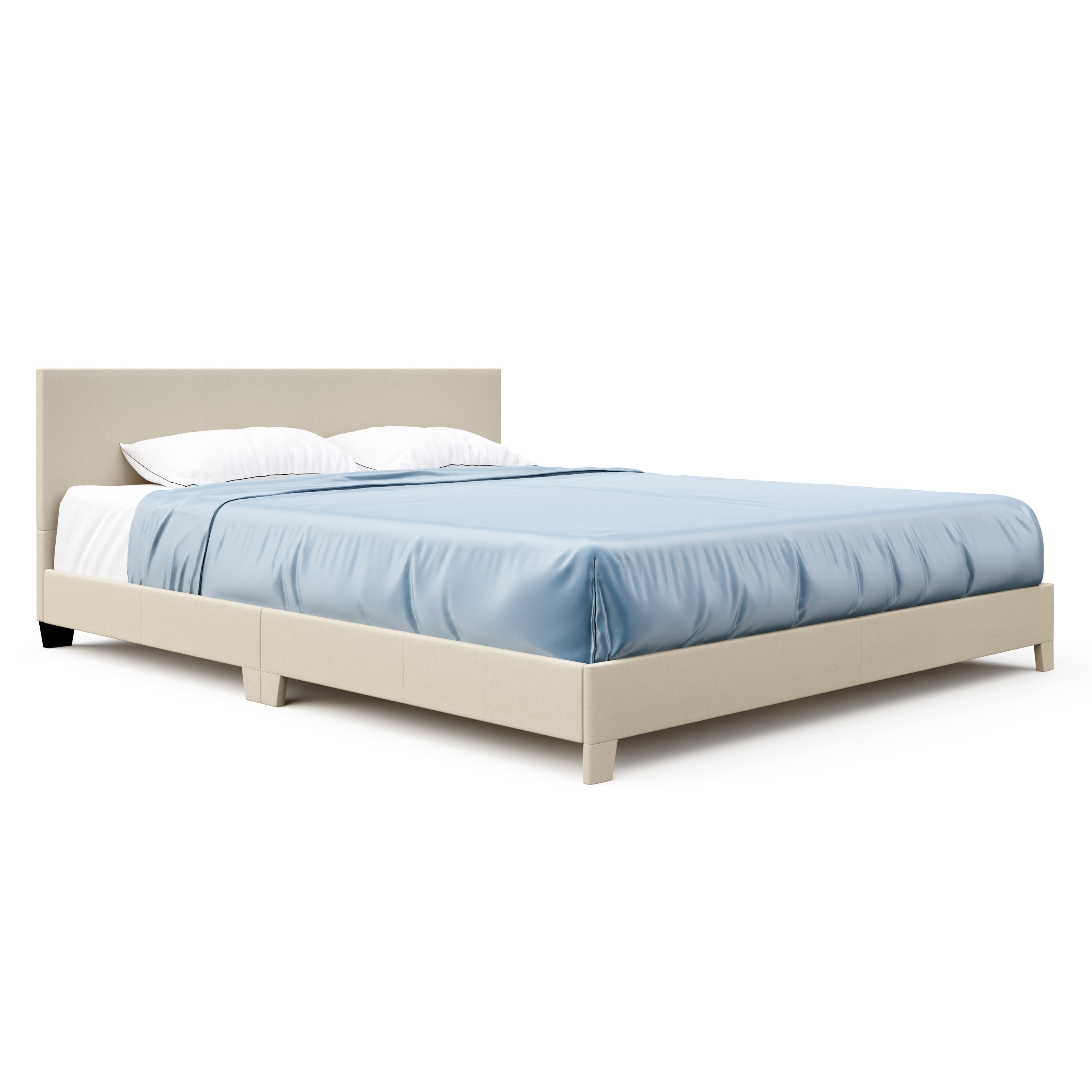 Polsterbett JUNA 160 x 200 cm beige