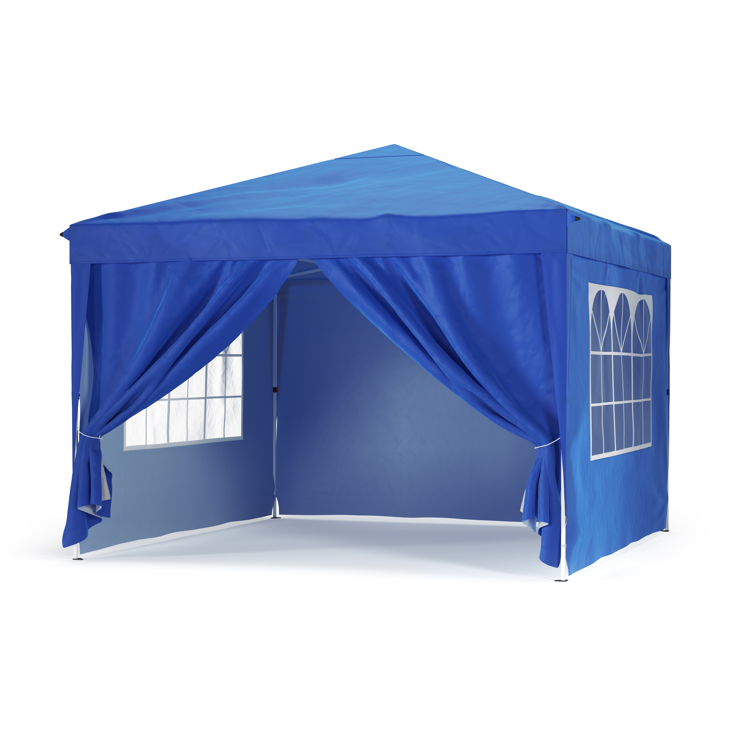 Partyzelt RAKO 3 x 3 m blau inkl. 4 Seitenwände