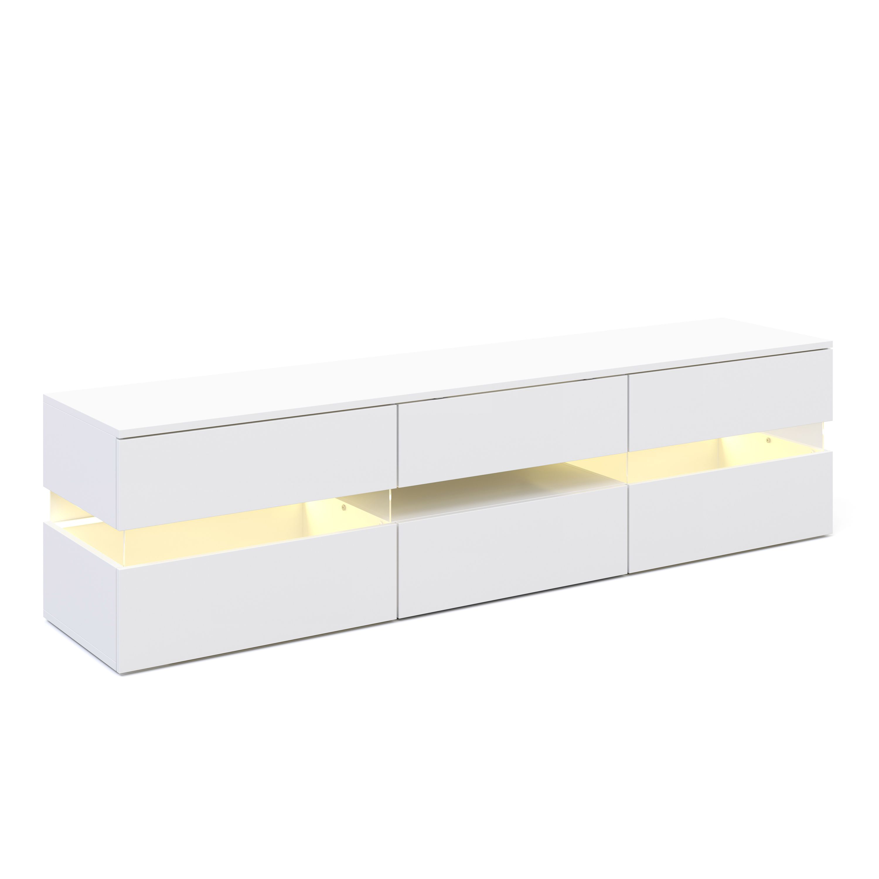 TV Möbel LED PALA weiss