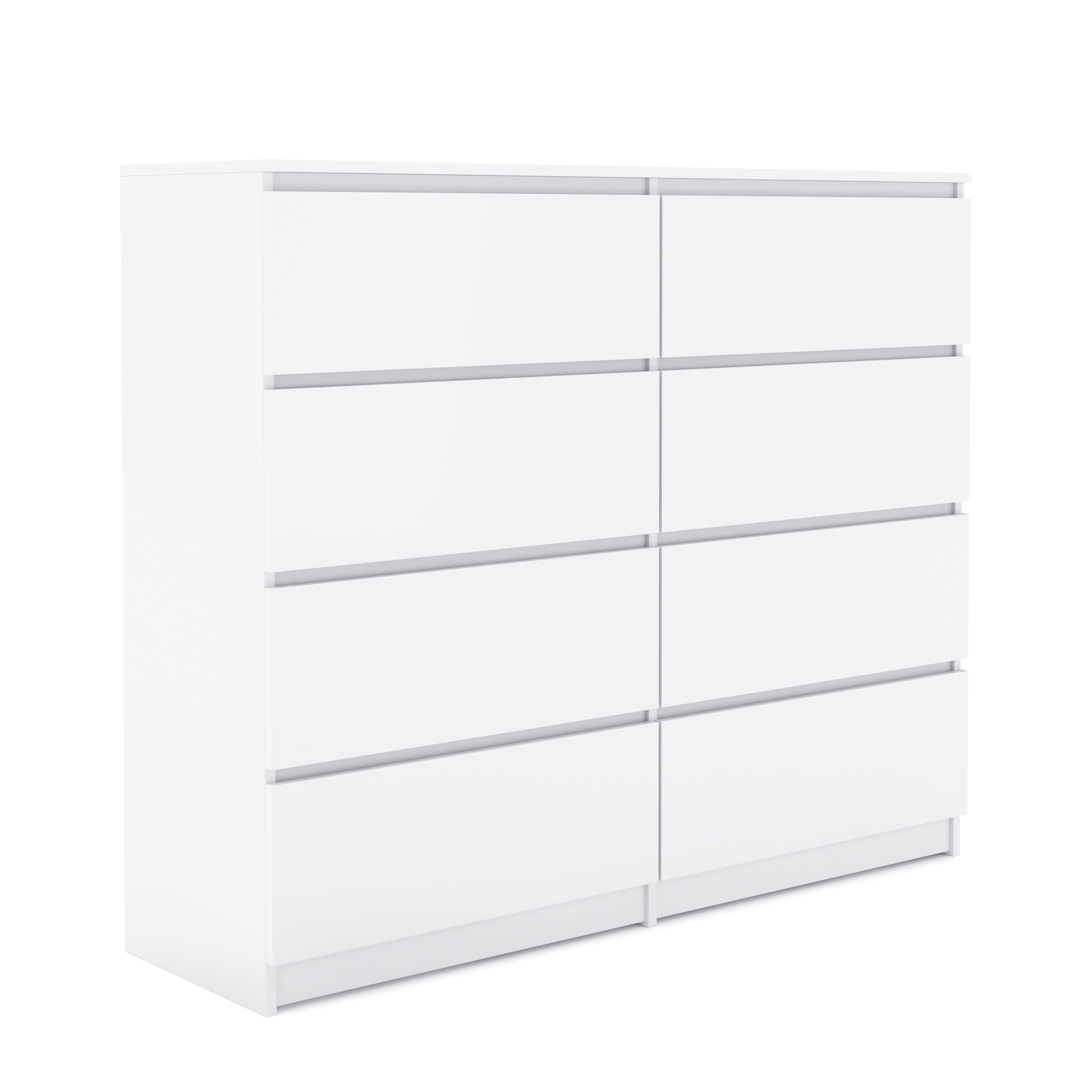 Kommode TALA 8 Schubladen 119 x 100 cm weiss