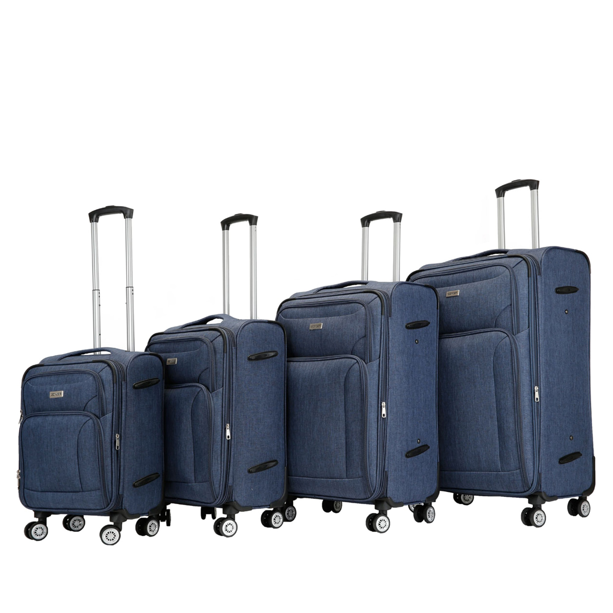 Reisekoffer RINO 4er Set blau